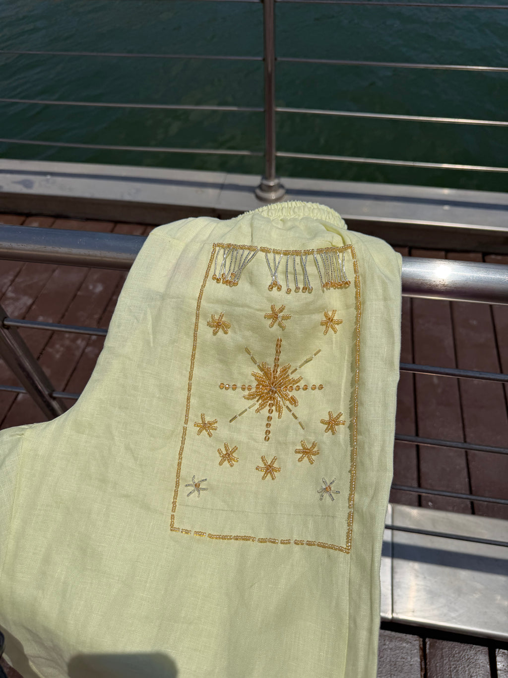 The Nomad Pants (only) in Butter Yellow