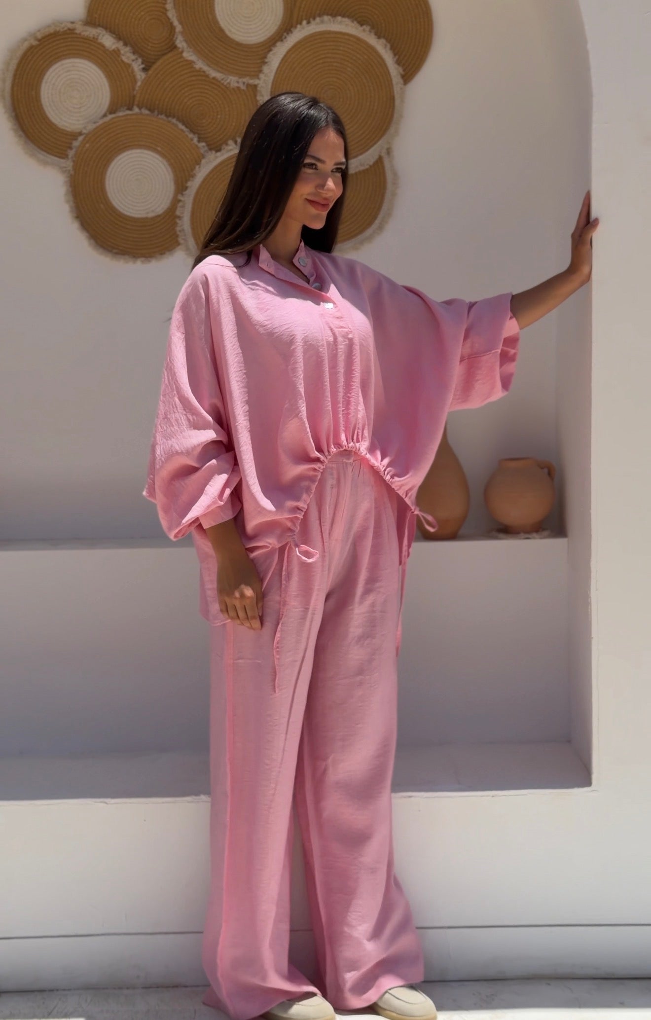 The Haven High-Low Set in Pink