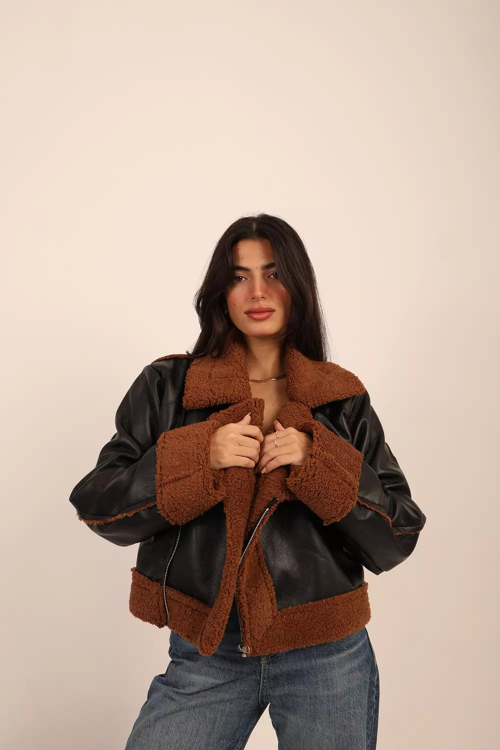 Espresso Shearling Jacket