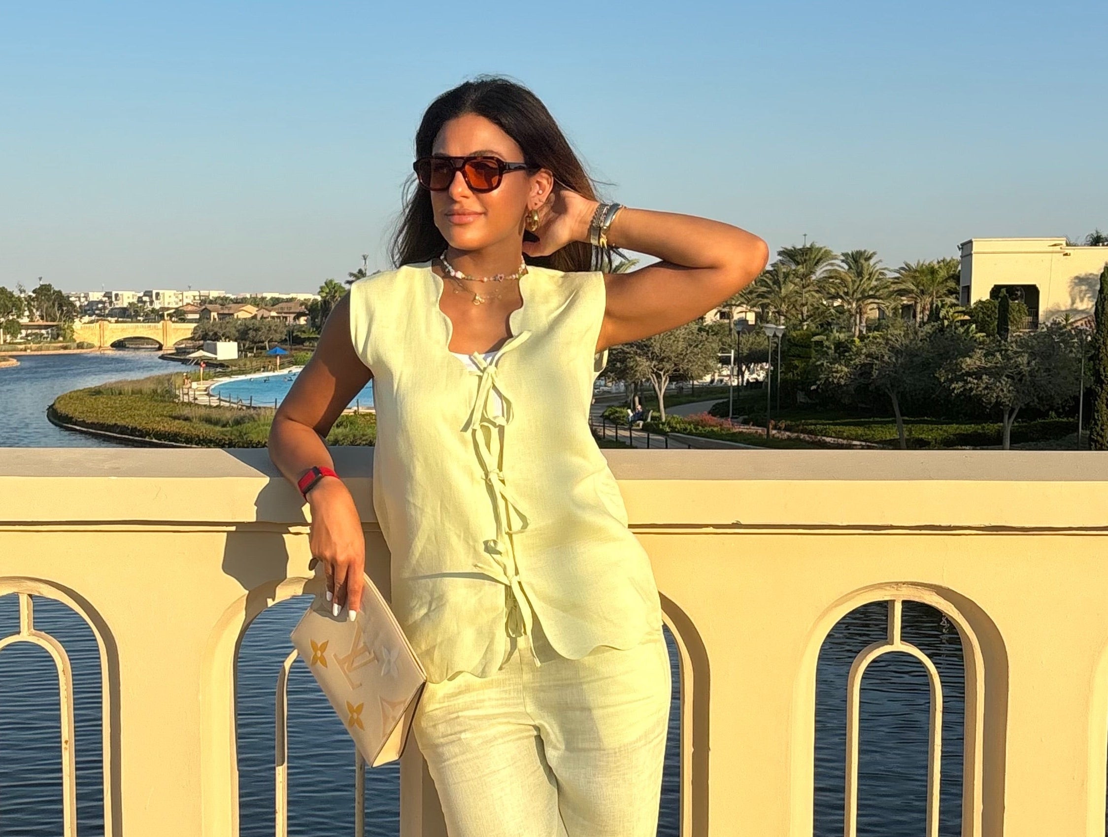 Butter Yellow Wave Vest Only