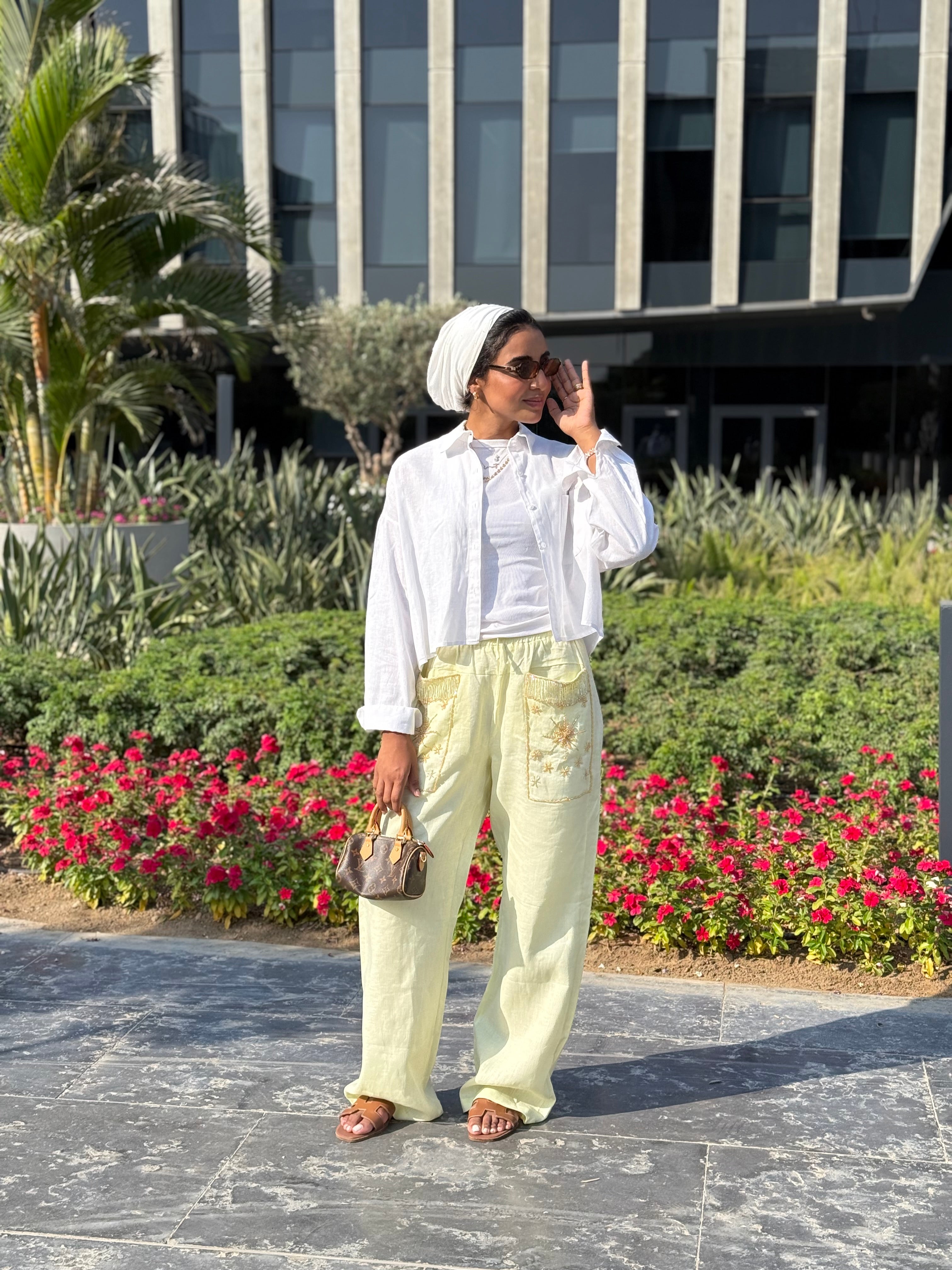 The Nomad Pants (only) in Butter Yellow