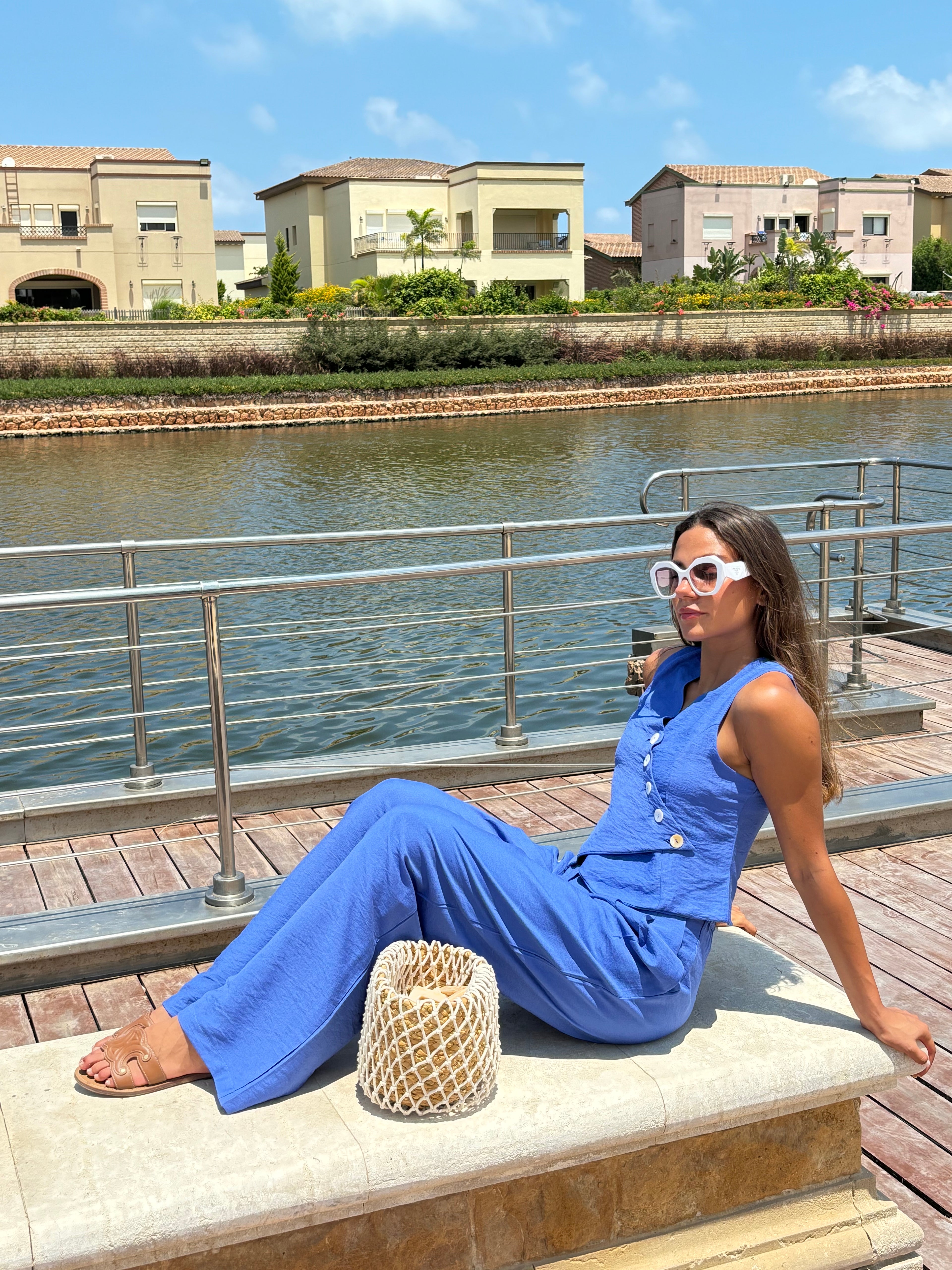 Lush Linen Set (Blue)