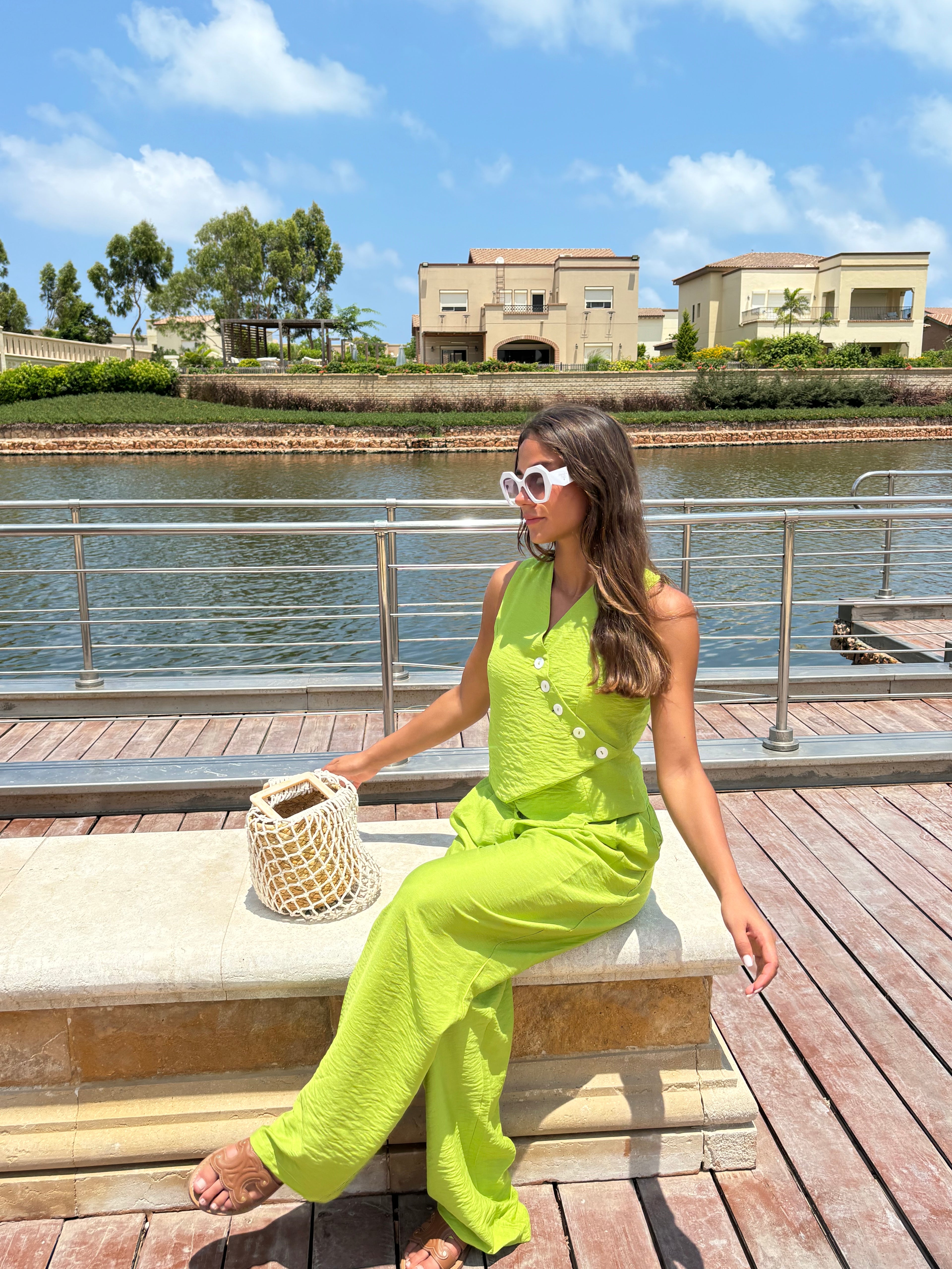 Lush Linen Set (Green)
