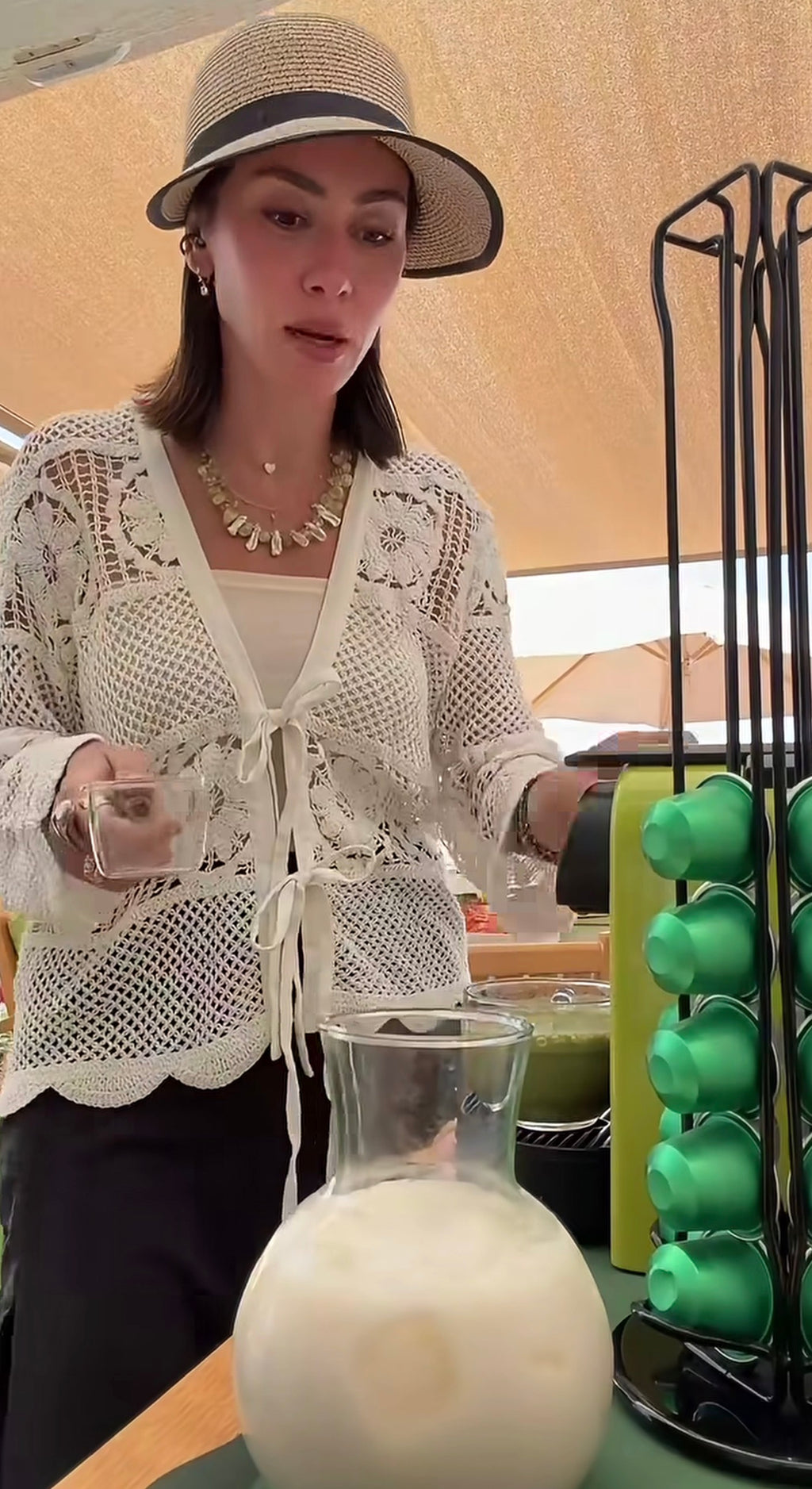 White Crochet Cardigan