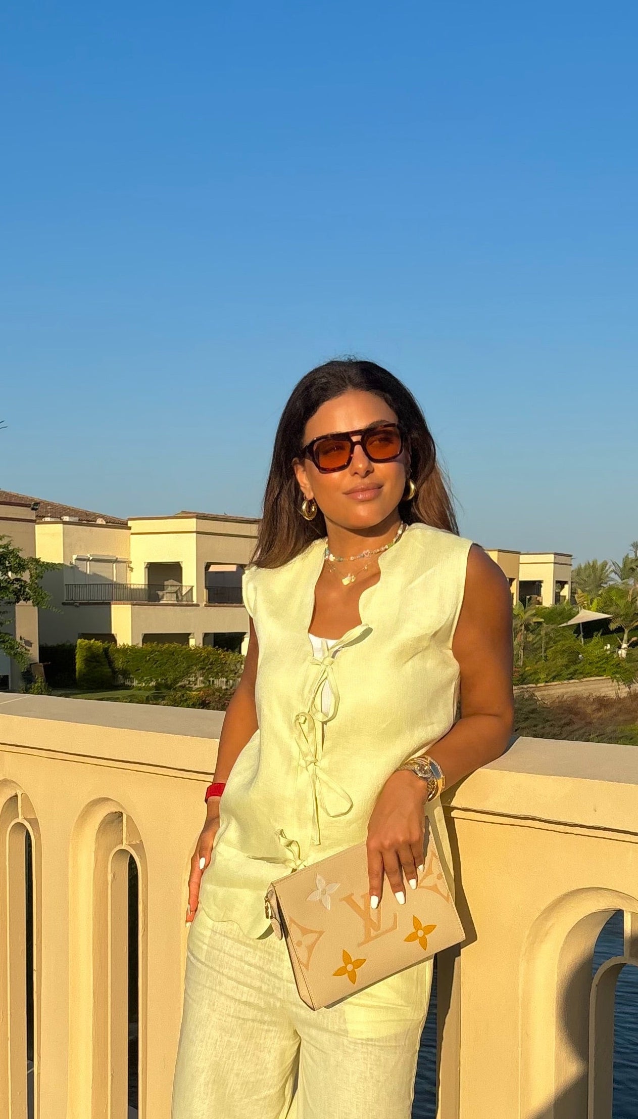 Butter Yellow Wave Vest Only