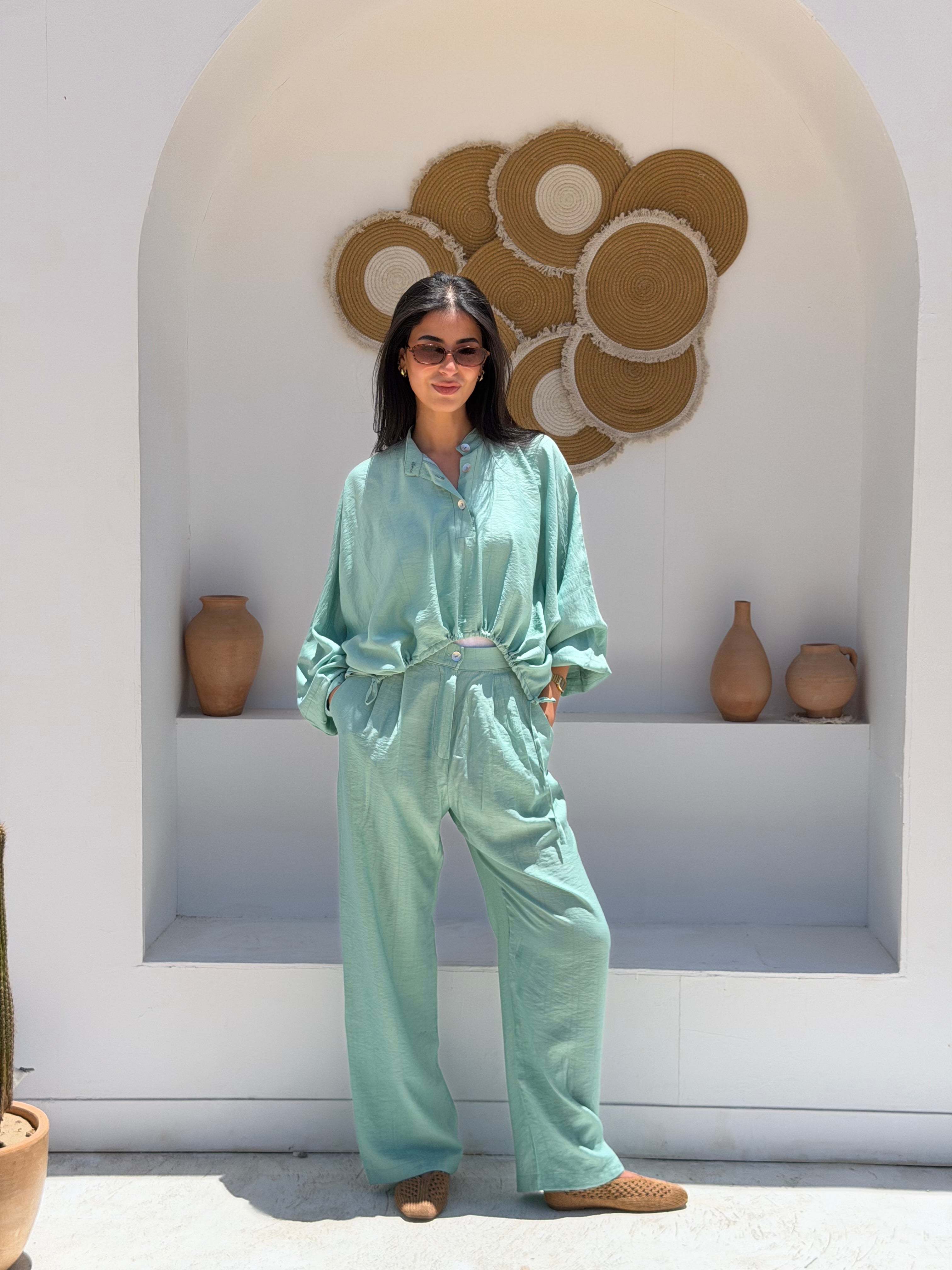 The Haven High-Low Set in Mint