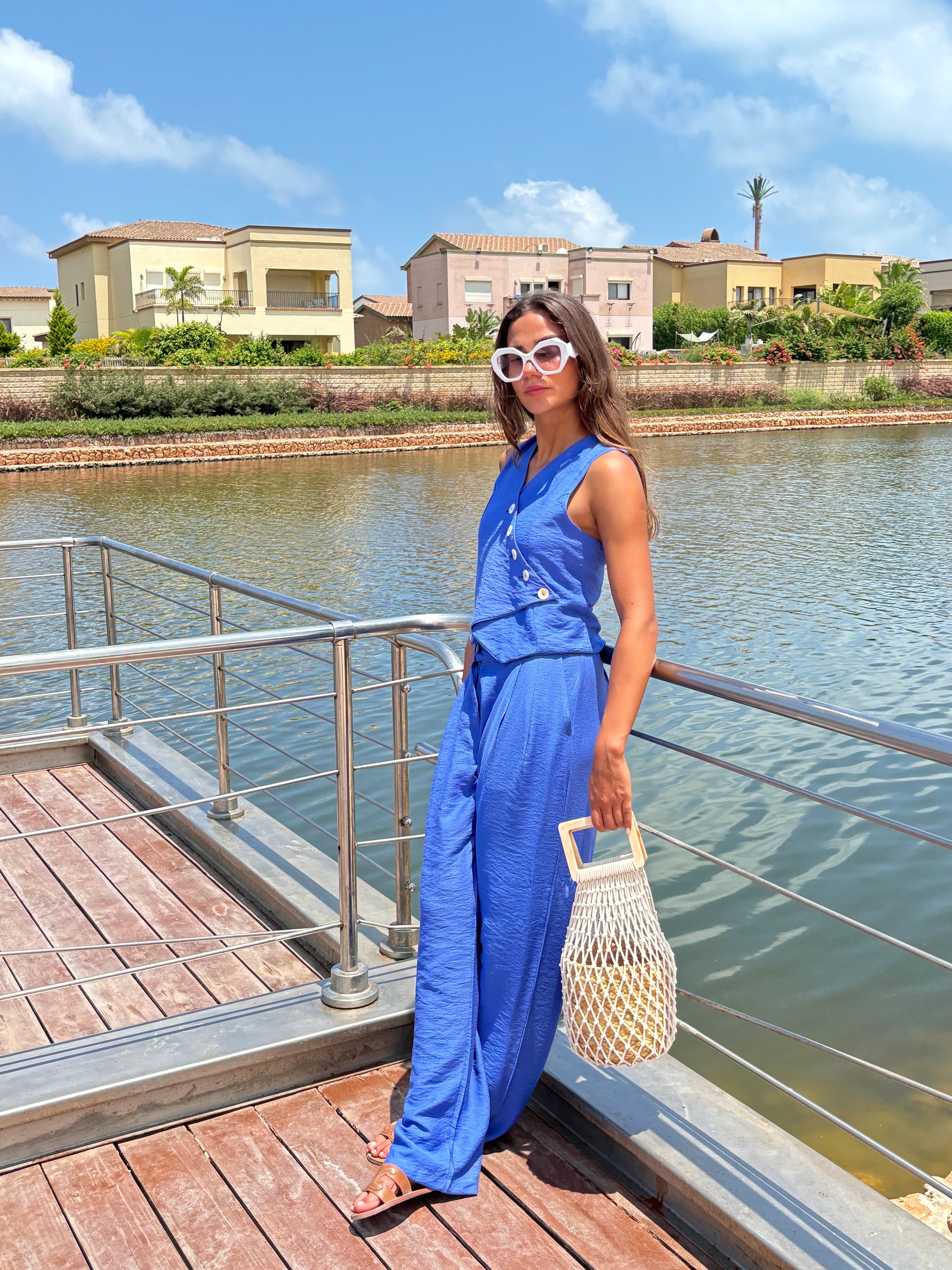 Lush Linen Set (Blue)