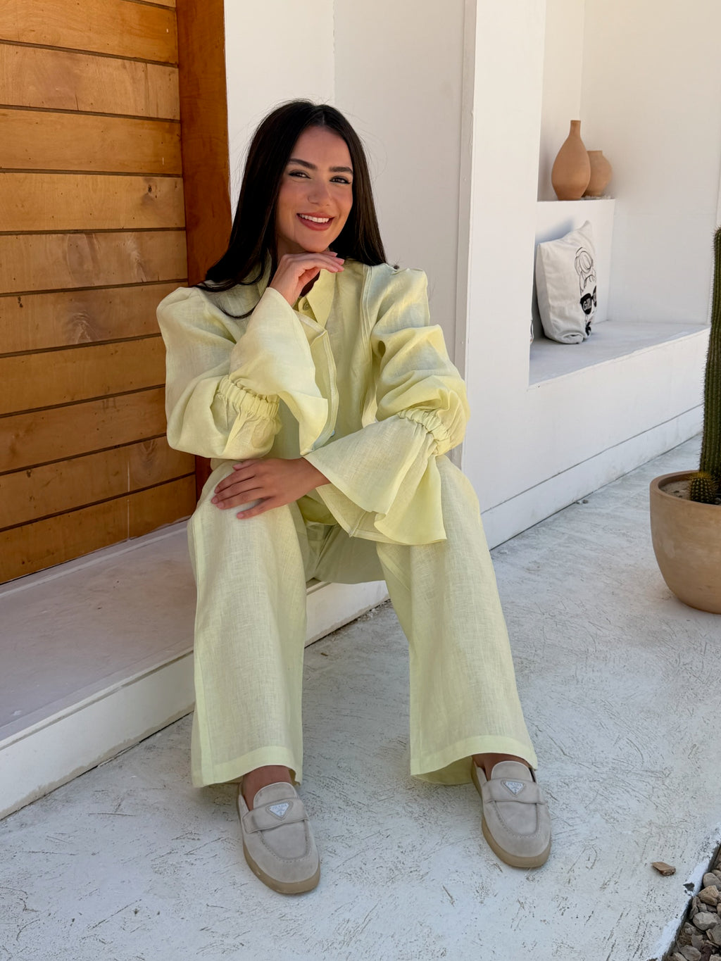 The Dahlia Butter Yellow Top (only)