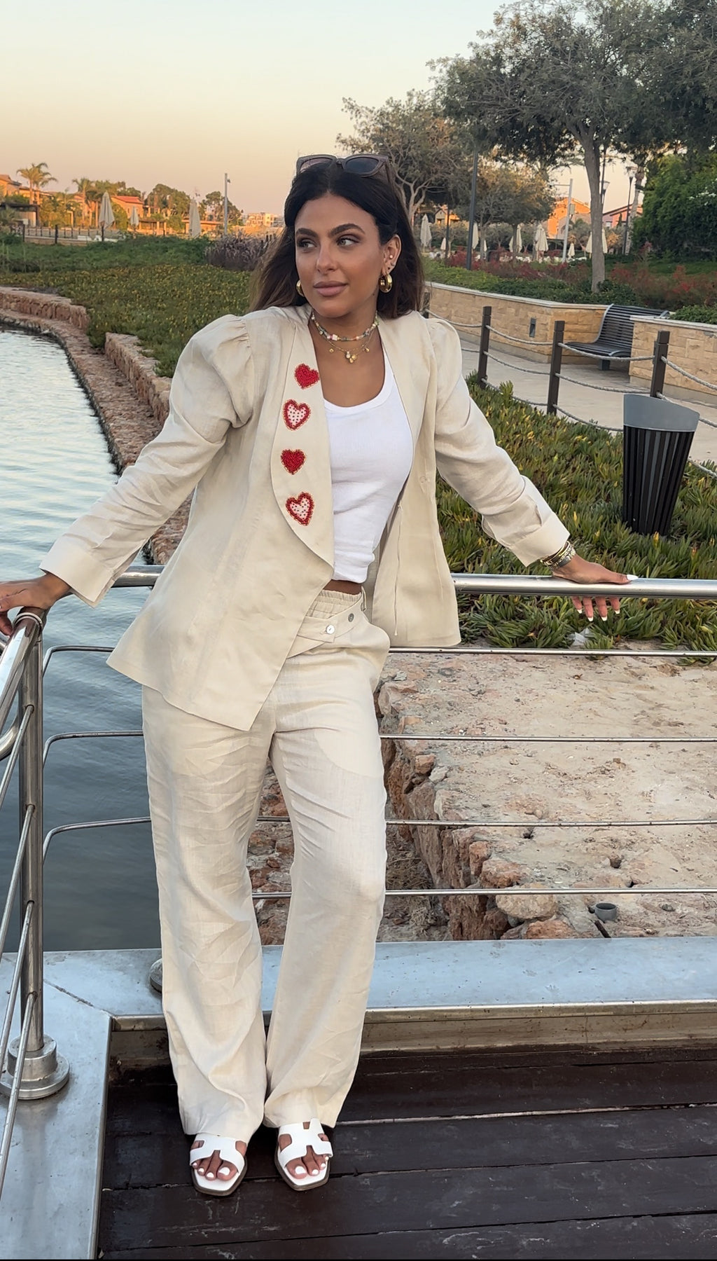 Hearts Wrap Blouse