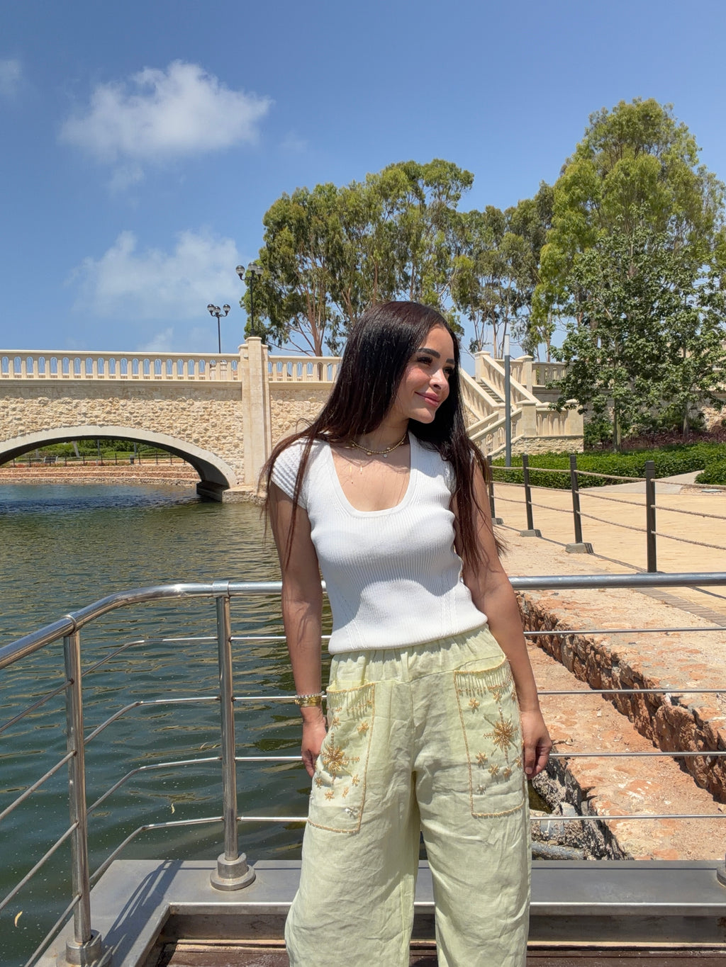 The Nomad Pants (only) in Butter Yellow