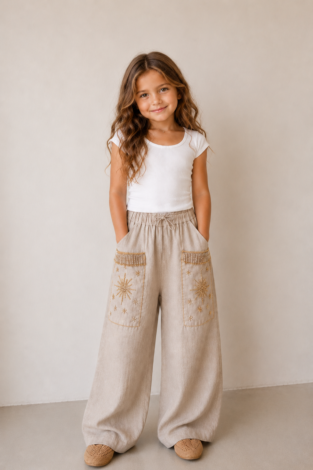 The Kids Nomad Pants (only) in Beige