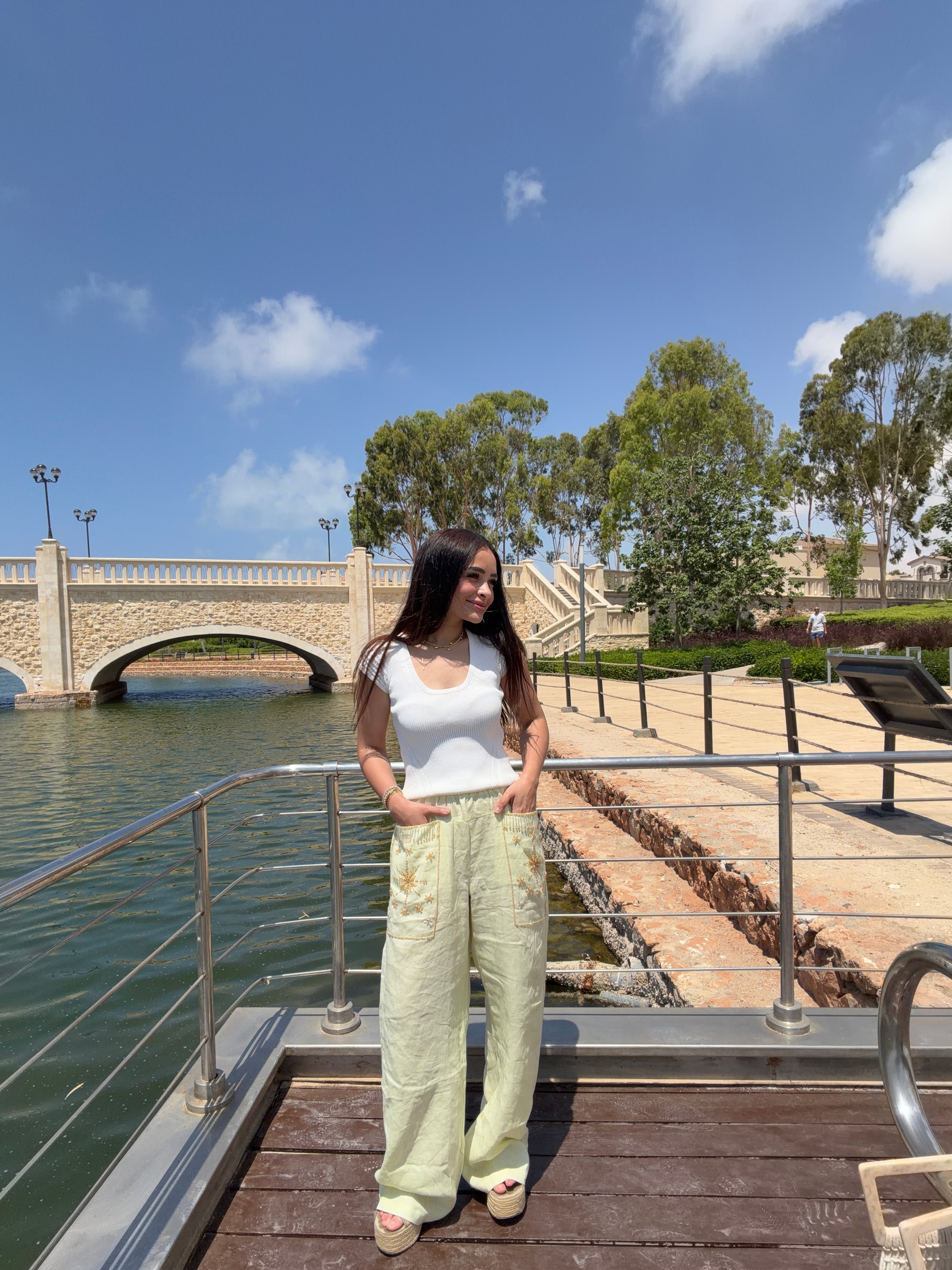 The Nomad Pants (only) in Butter Yellow