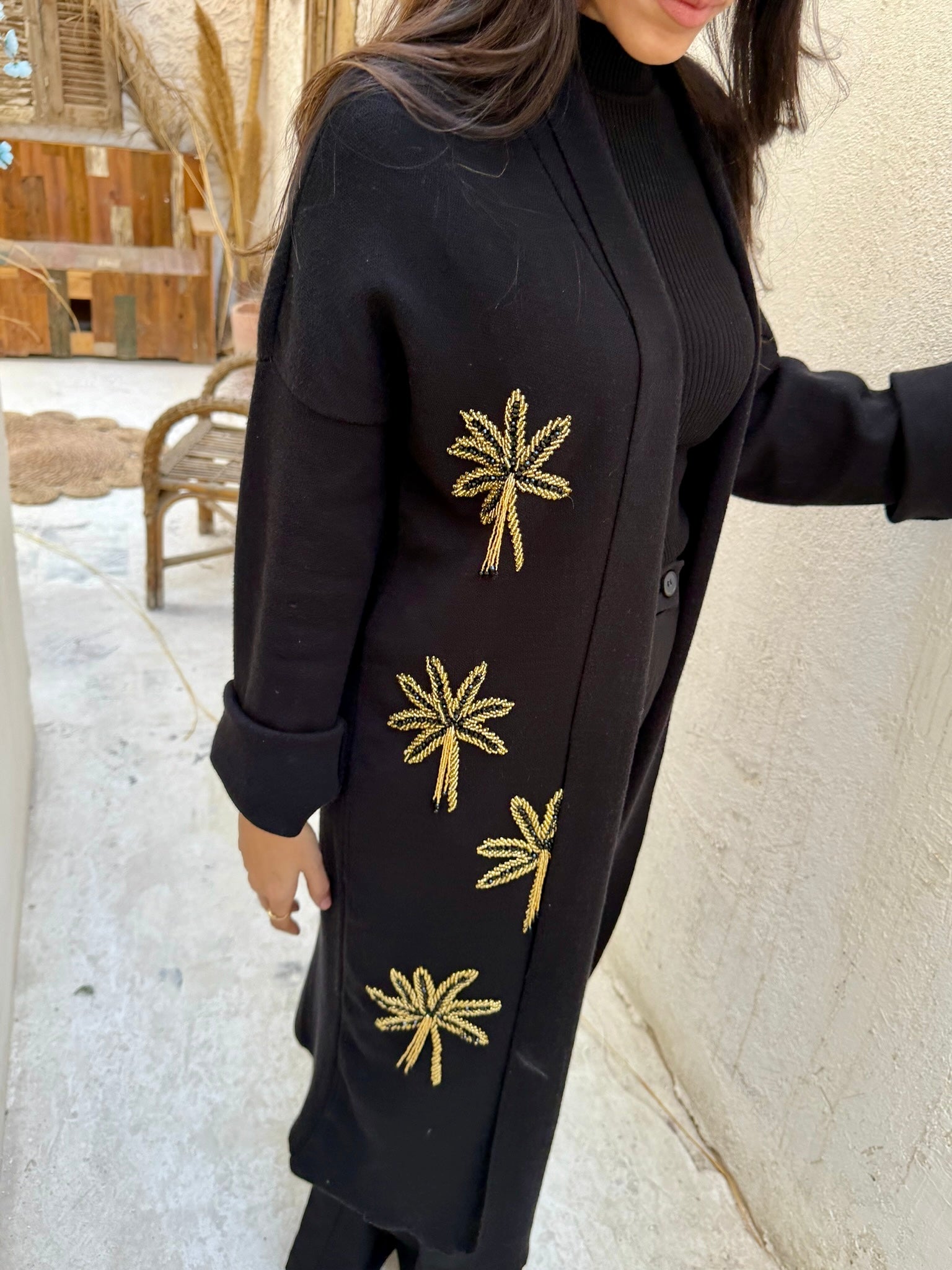 Palm Knitted Cardigan