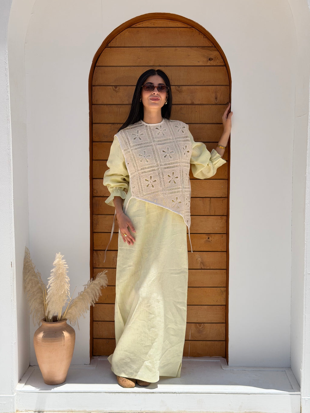 The Aurelia Dress in Butter Yellow