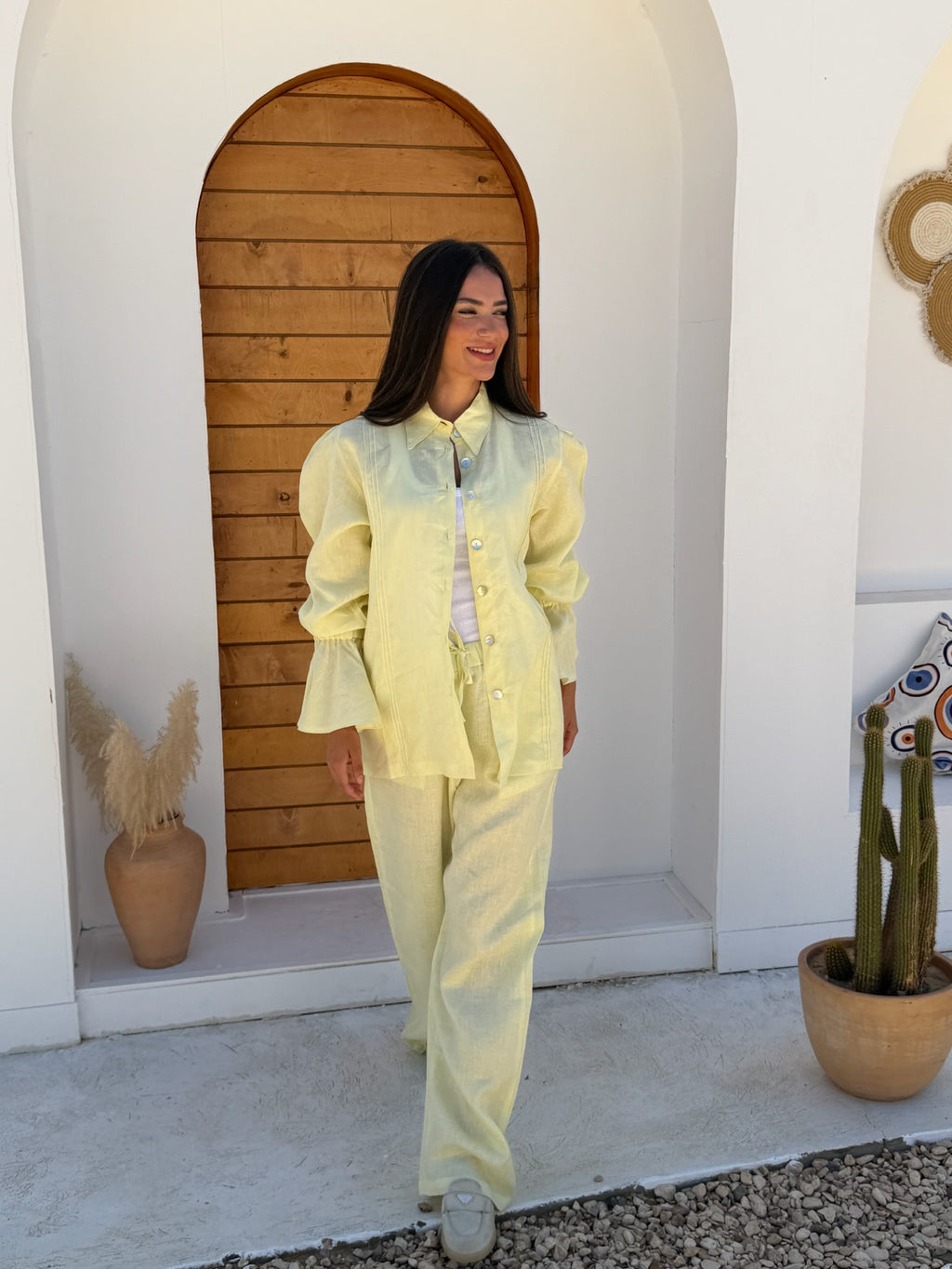 The Dahlia Butter Yellow Top (only)