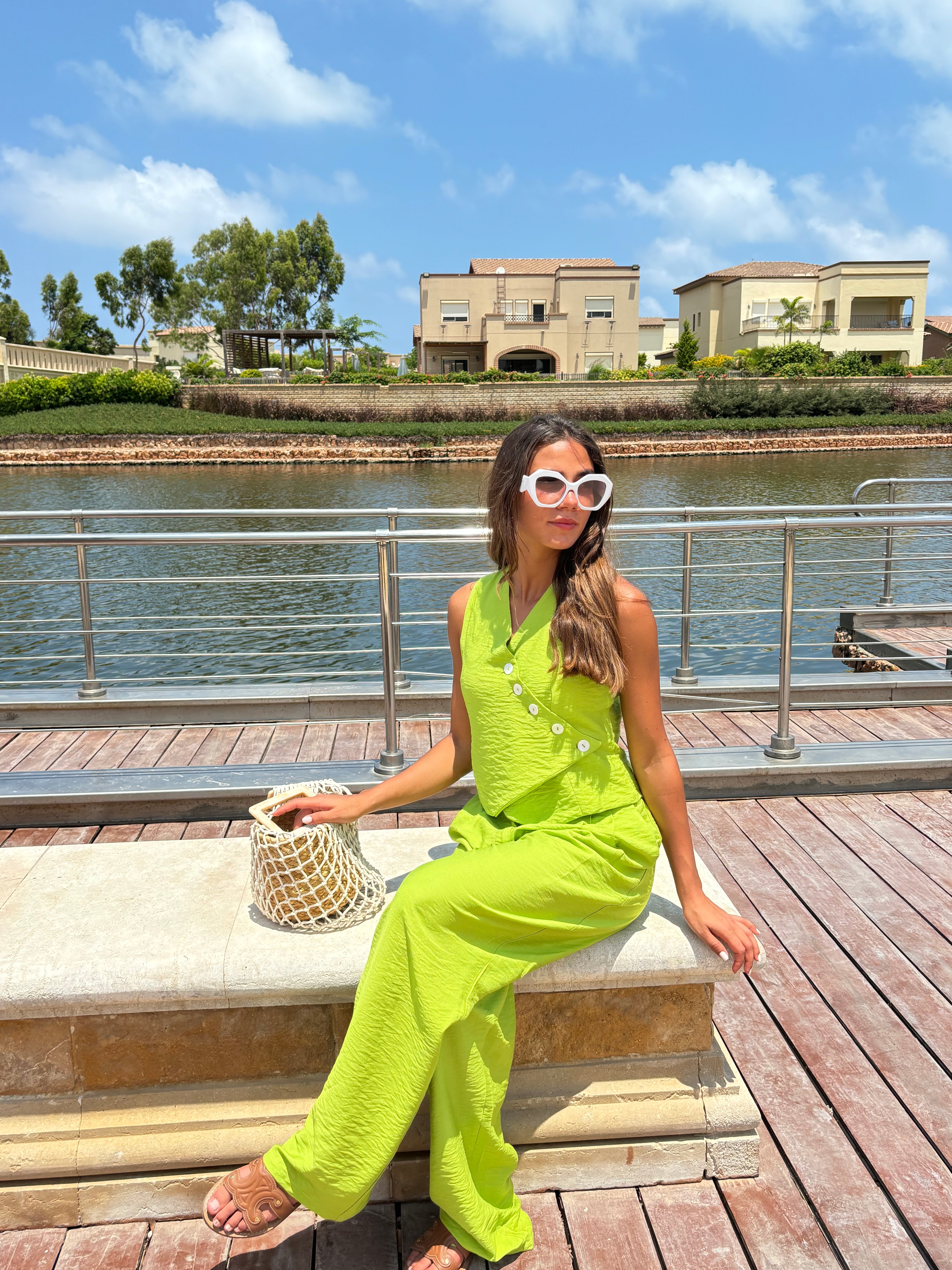 Lush Linen Set (Green)