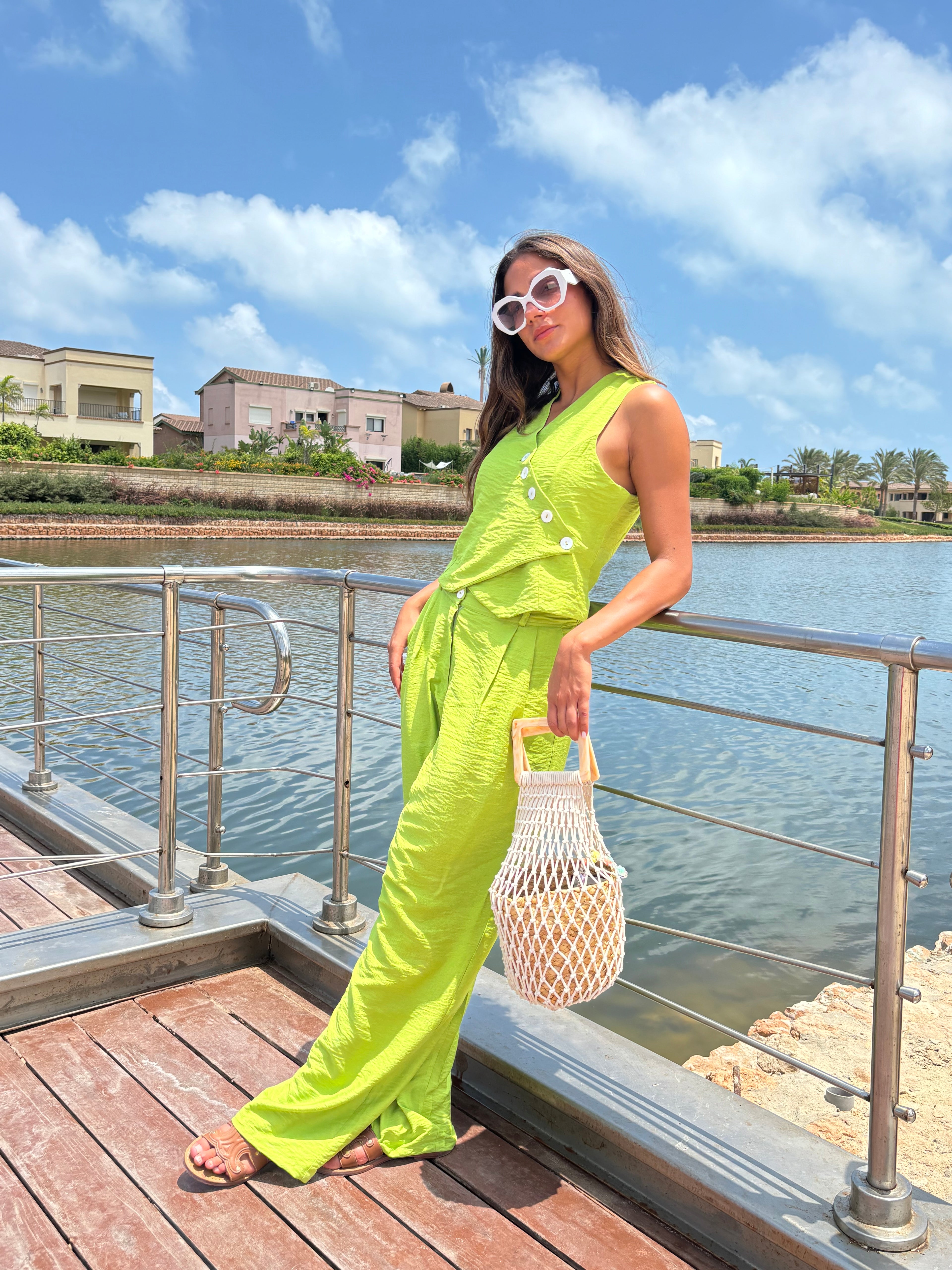 Lush Linen Set (Green)