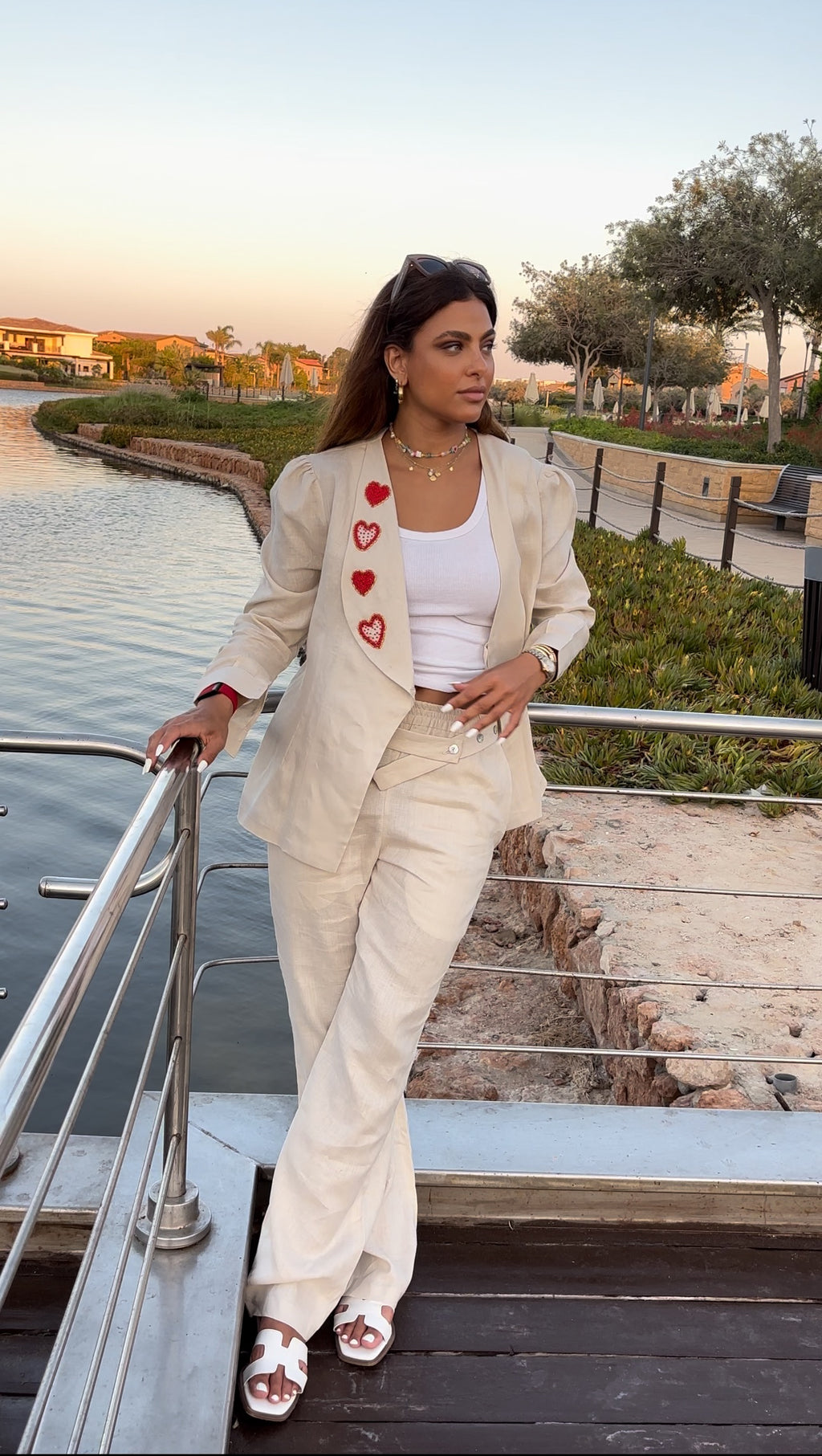 Hearts Wrap Blouse