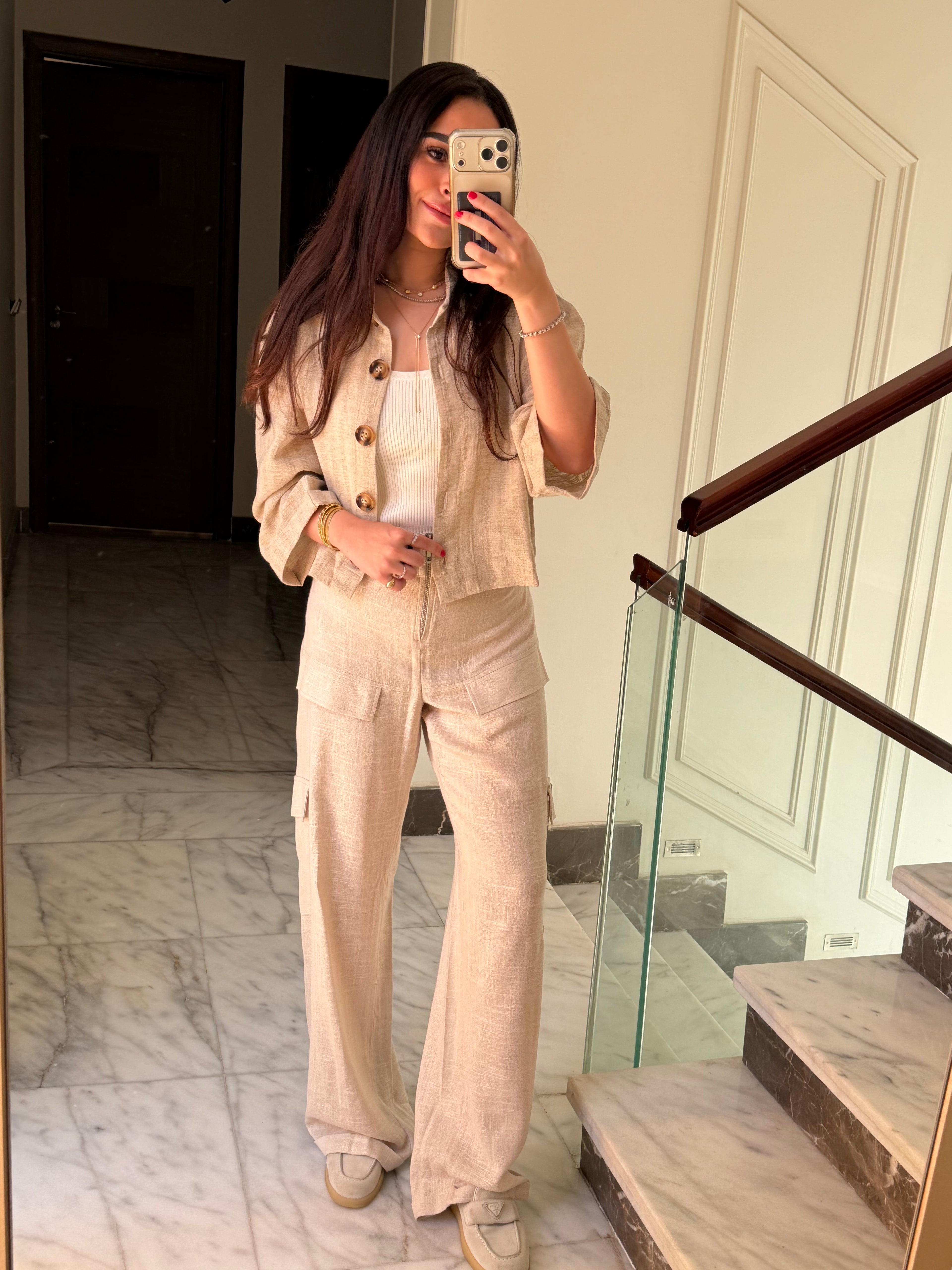 Nude Cargo Set
