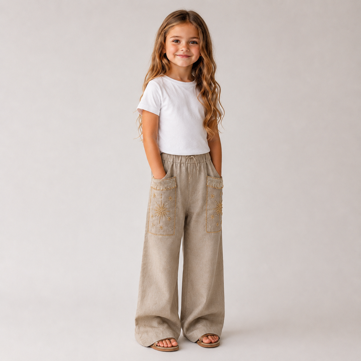 The Kids Nomad Pants (only) in Taupe