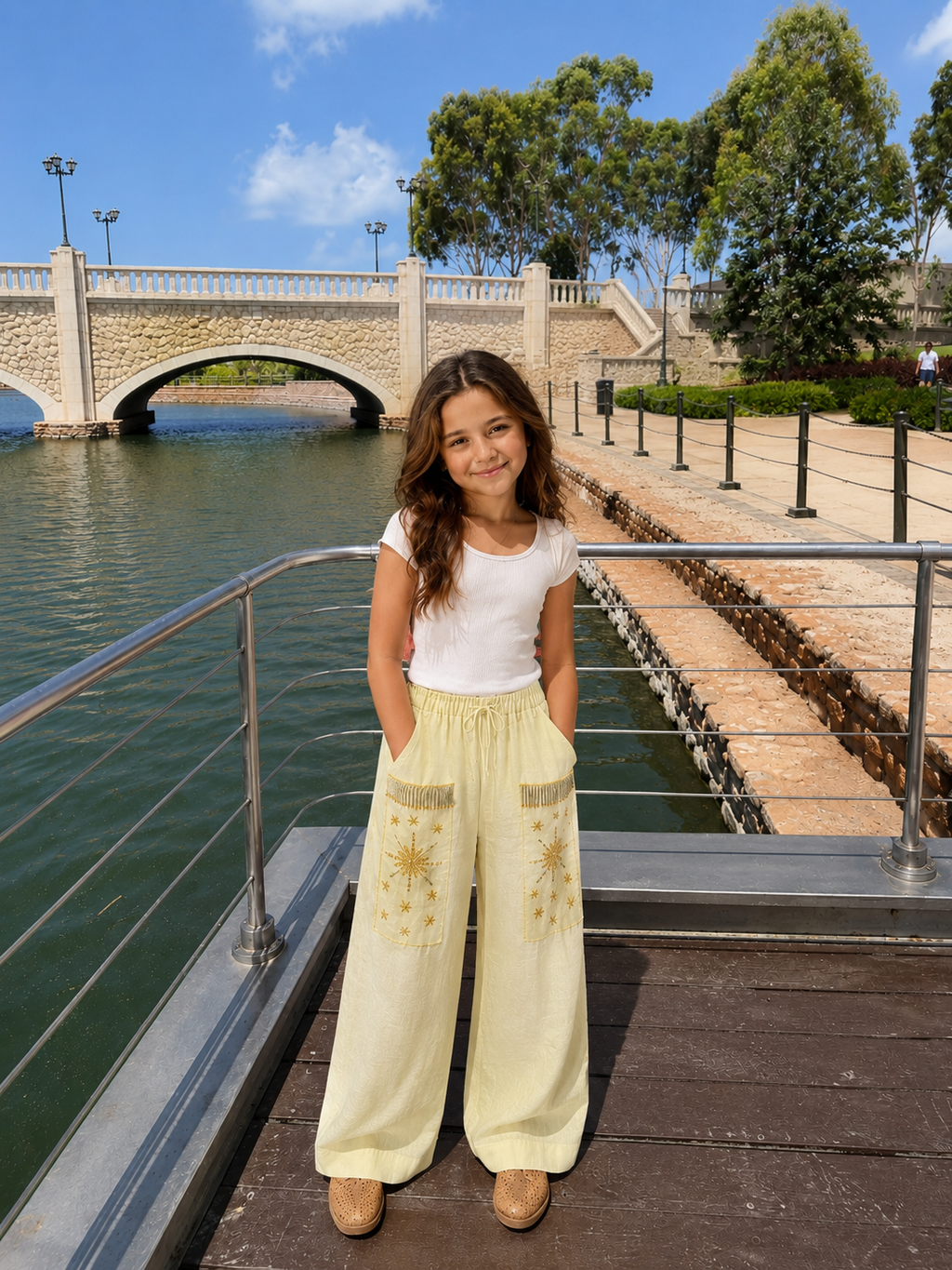 The Kids Nomad Pants (only) in Butter Yellow