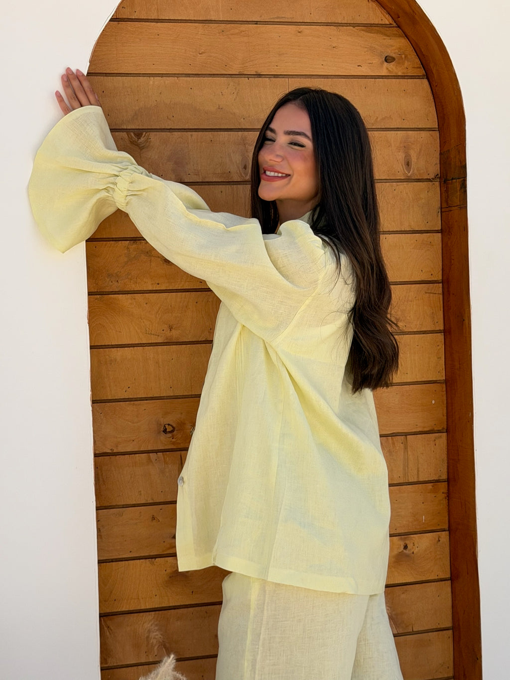 The Dahlia Butter Yellow Top (only)