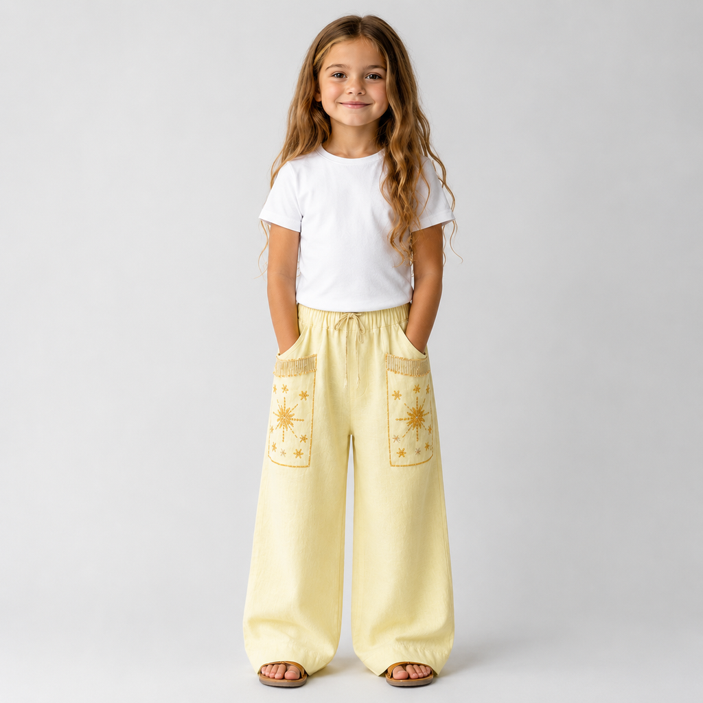 The Kids Nomad Pants (only) in Butter Yellow