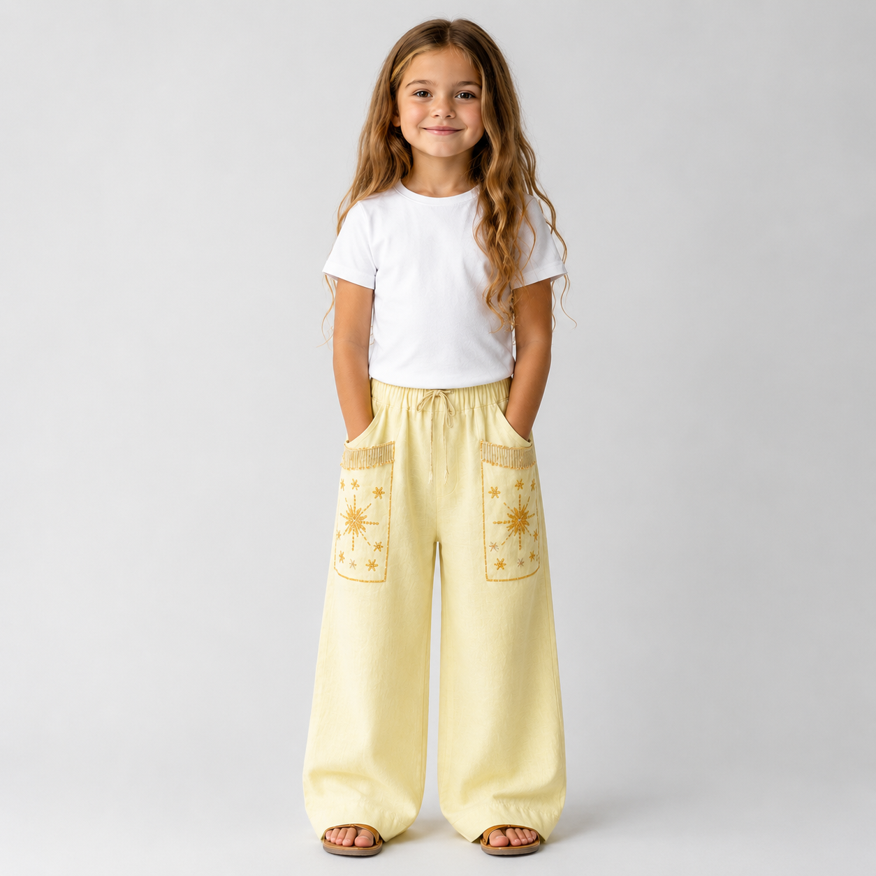 The Kids Nomad Pants (only) in Butter Yellow