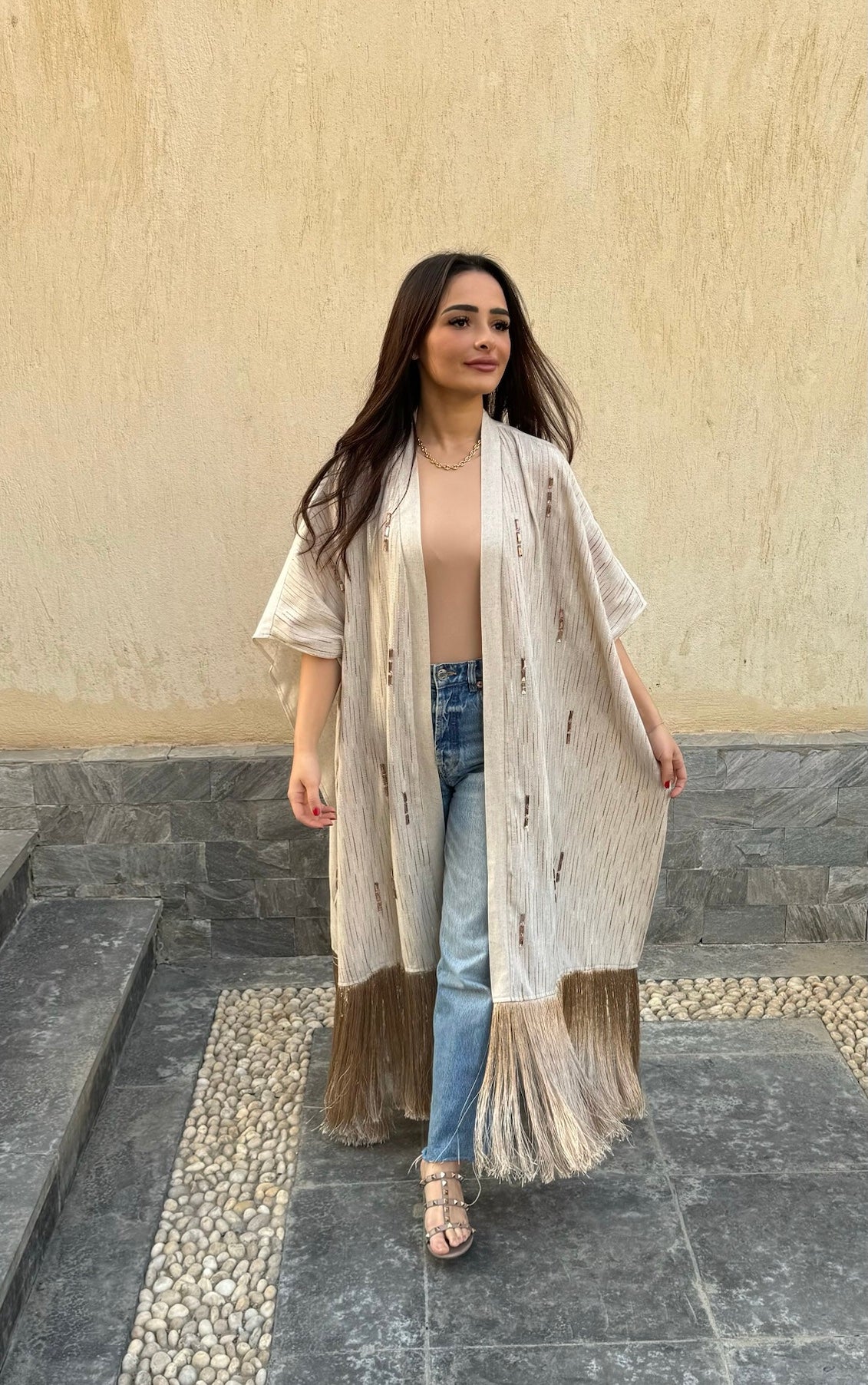 Tassels Beaded Kaftan