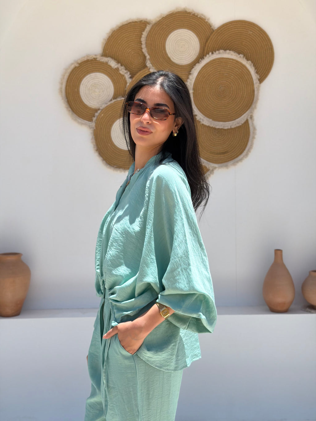 The Haven High-Low Set in Mint