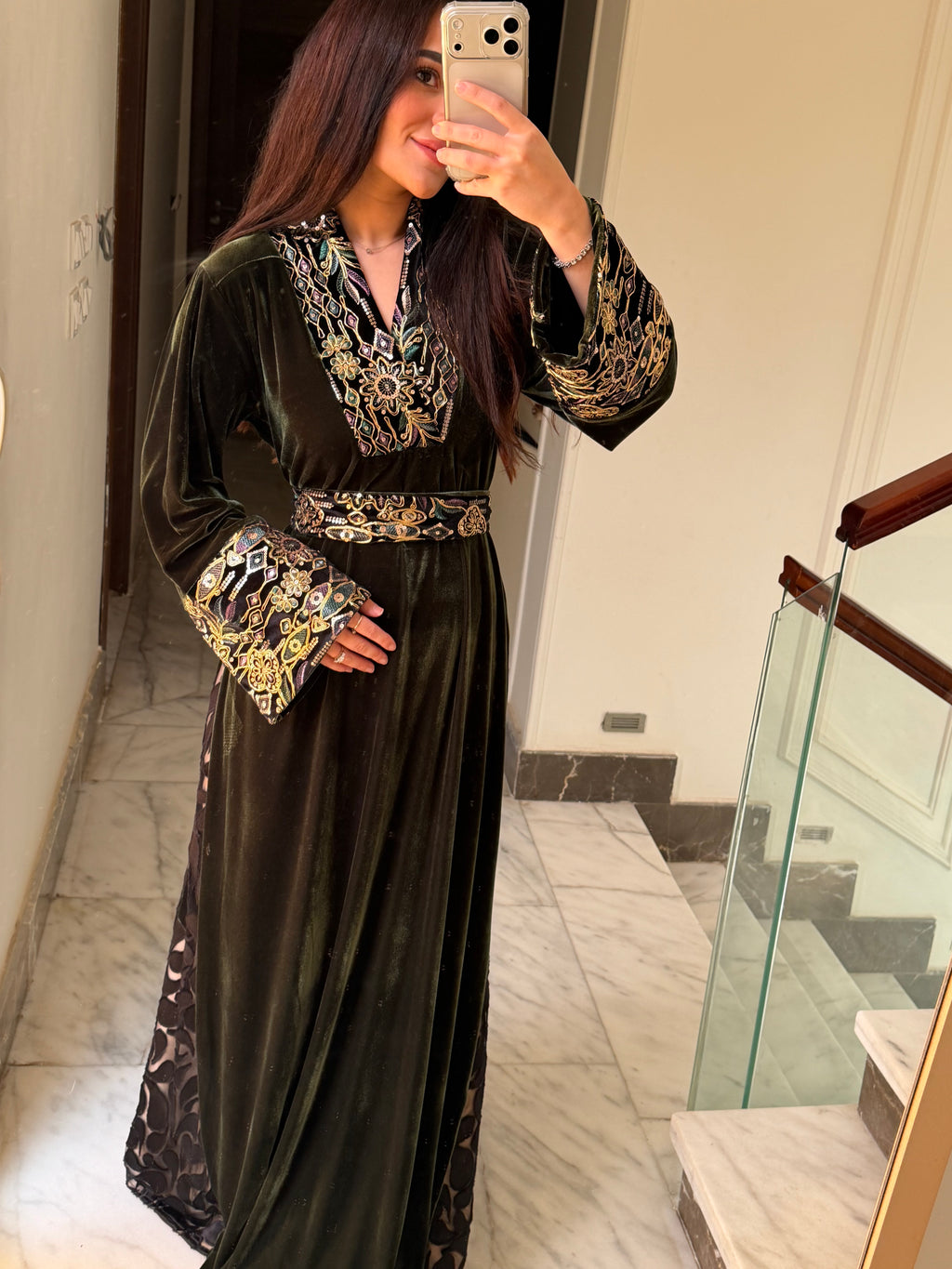 Sahara Olive Abaya