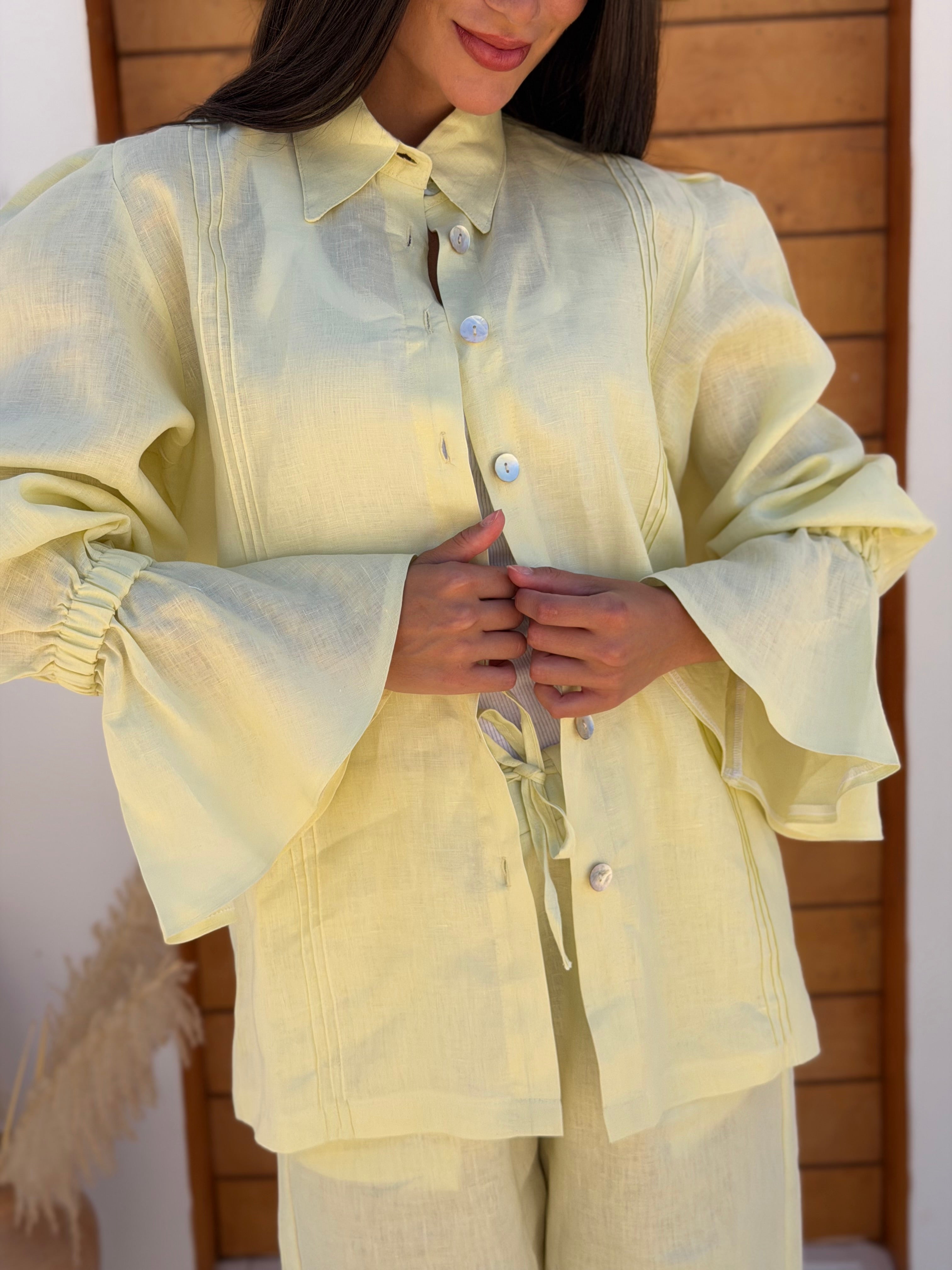 The Dahlia Set in Butter Yellow