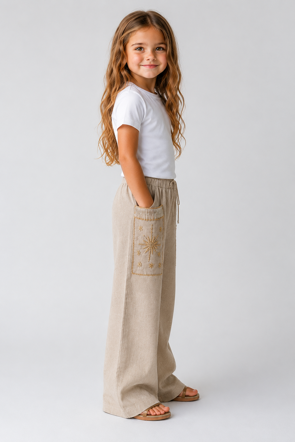 The Kids Nomad Pants (only) in Beige
