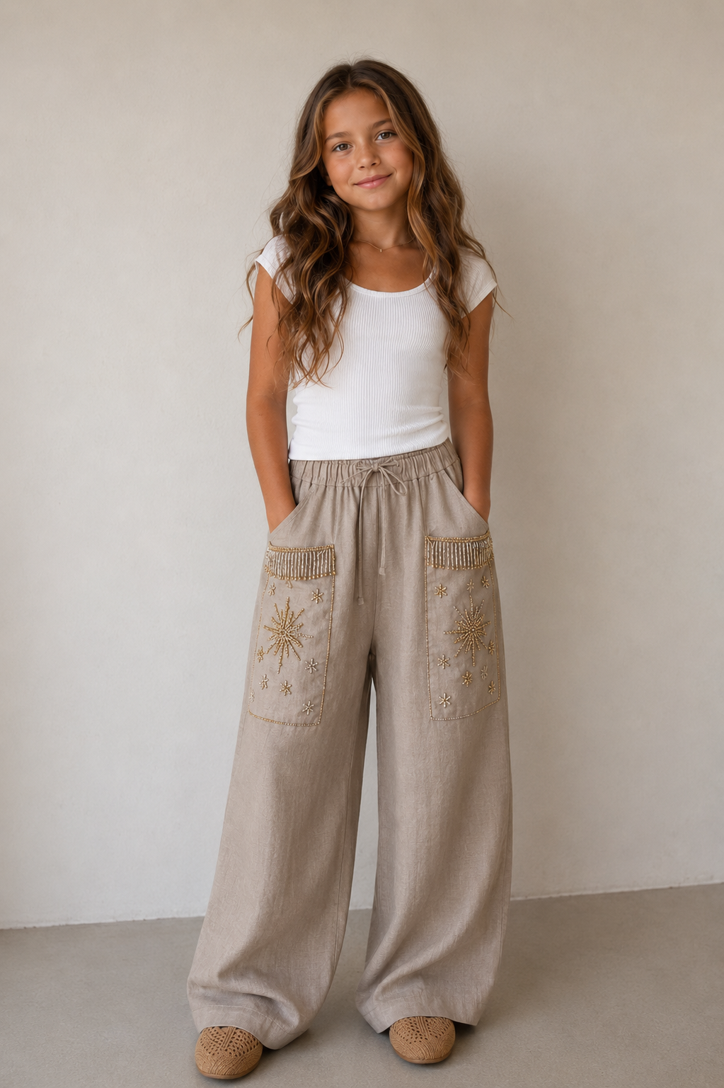 The Kids Nomad Pants (only) in Taupe