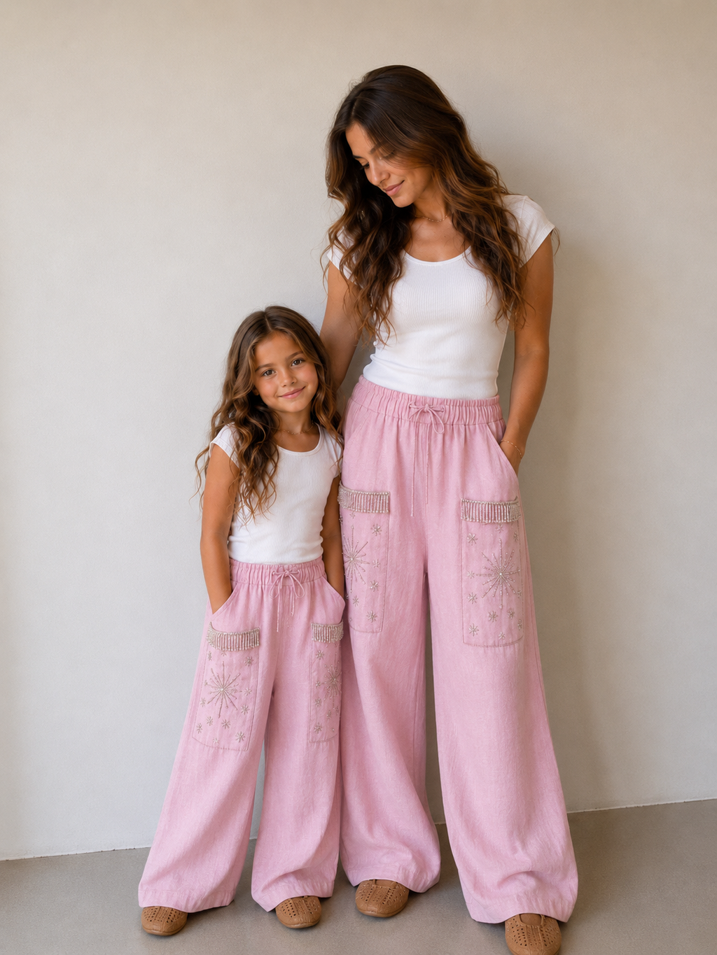 The Kids Nomad Pants (only) in Soft Pink