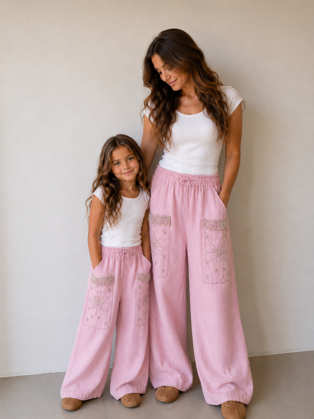 The Kids Nomad Pants (only) in Soft Pink
