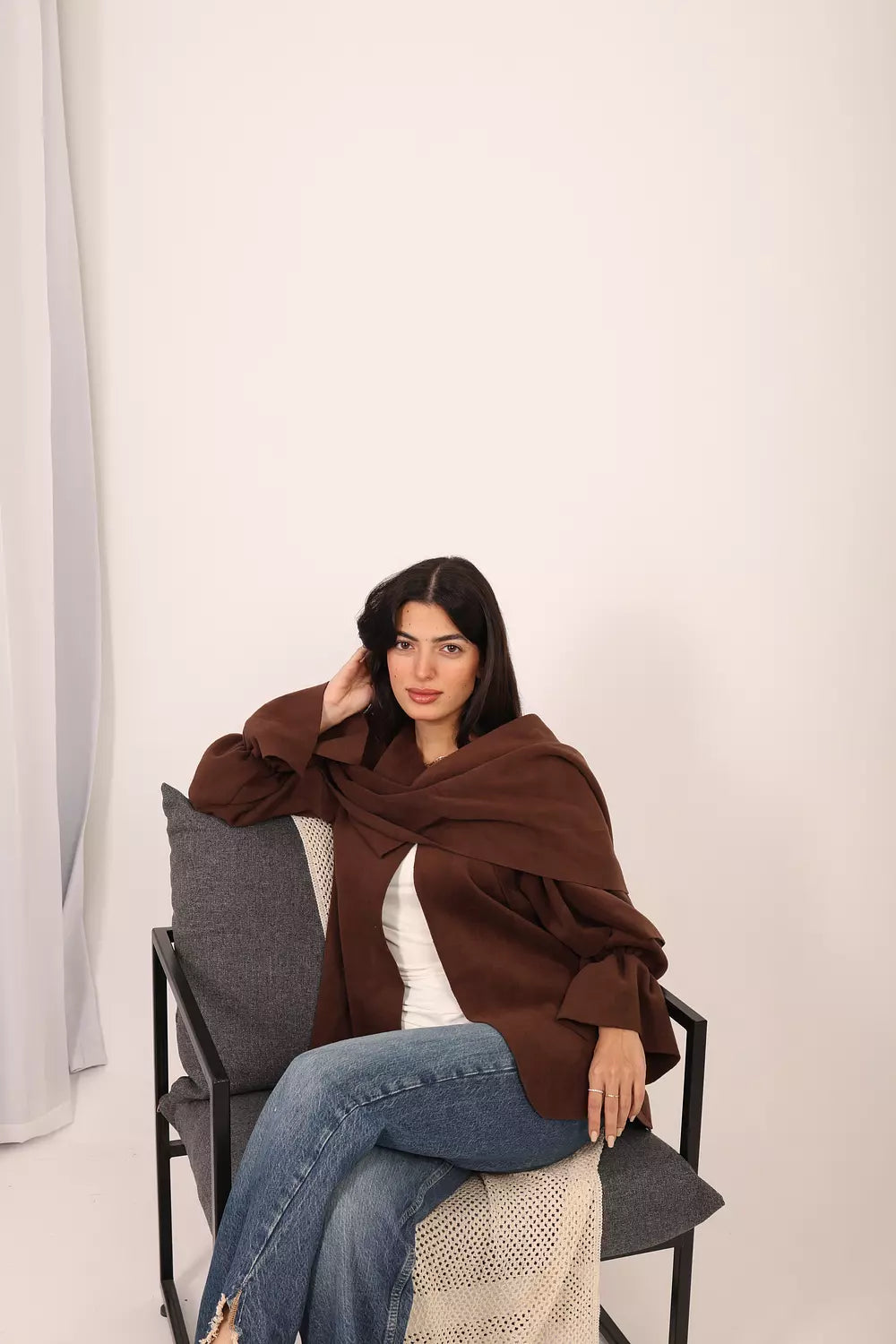 Mocha Scarf Jacket
