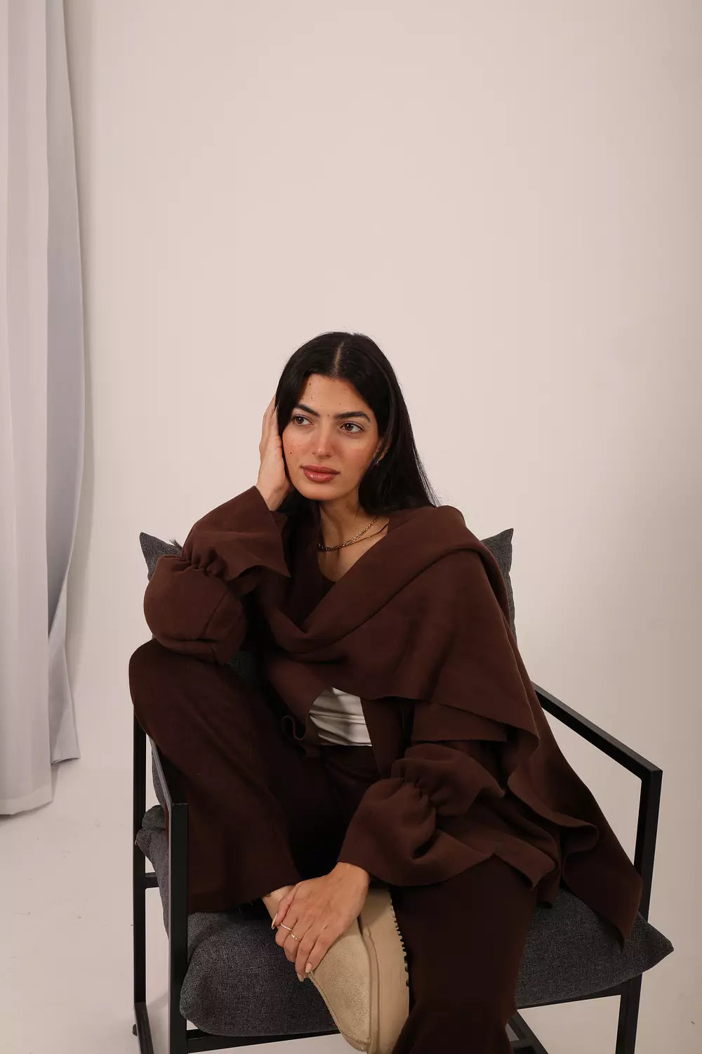Mocha Scarf Jacket