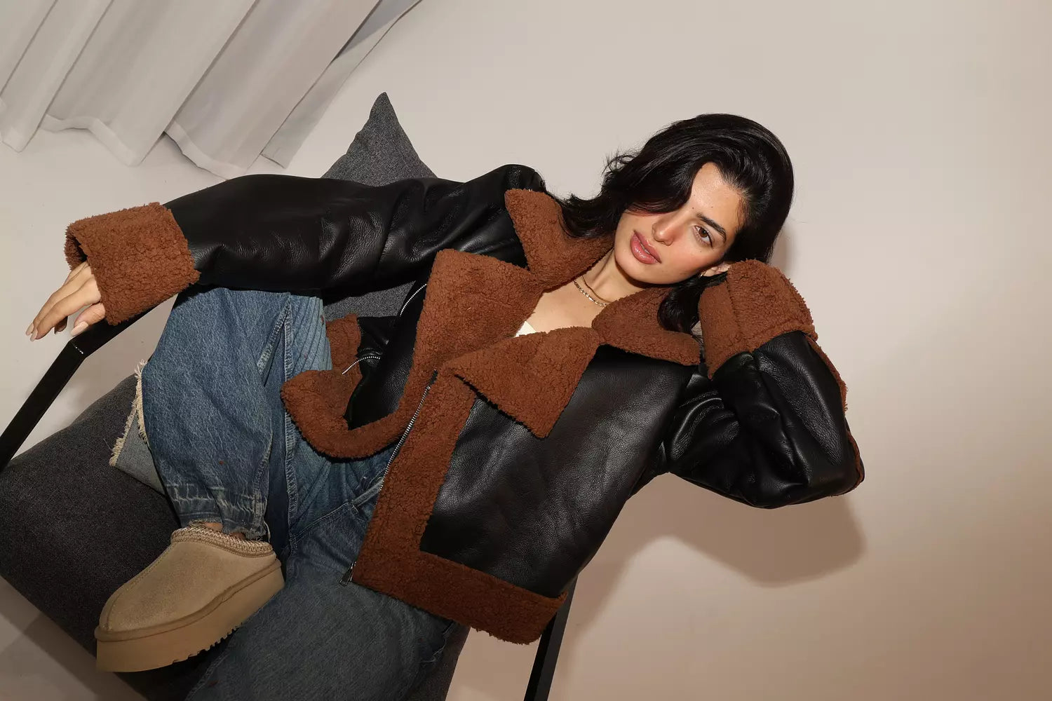 Espresso Shearling Jacket