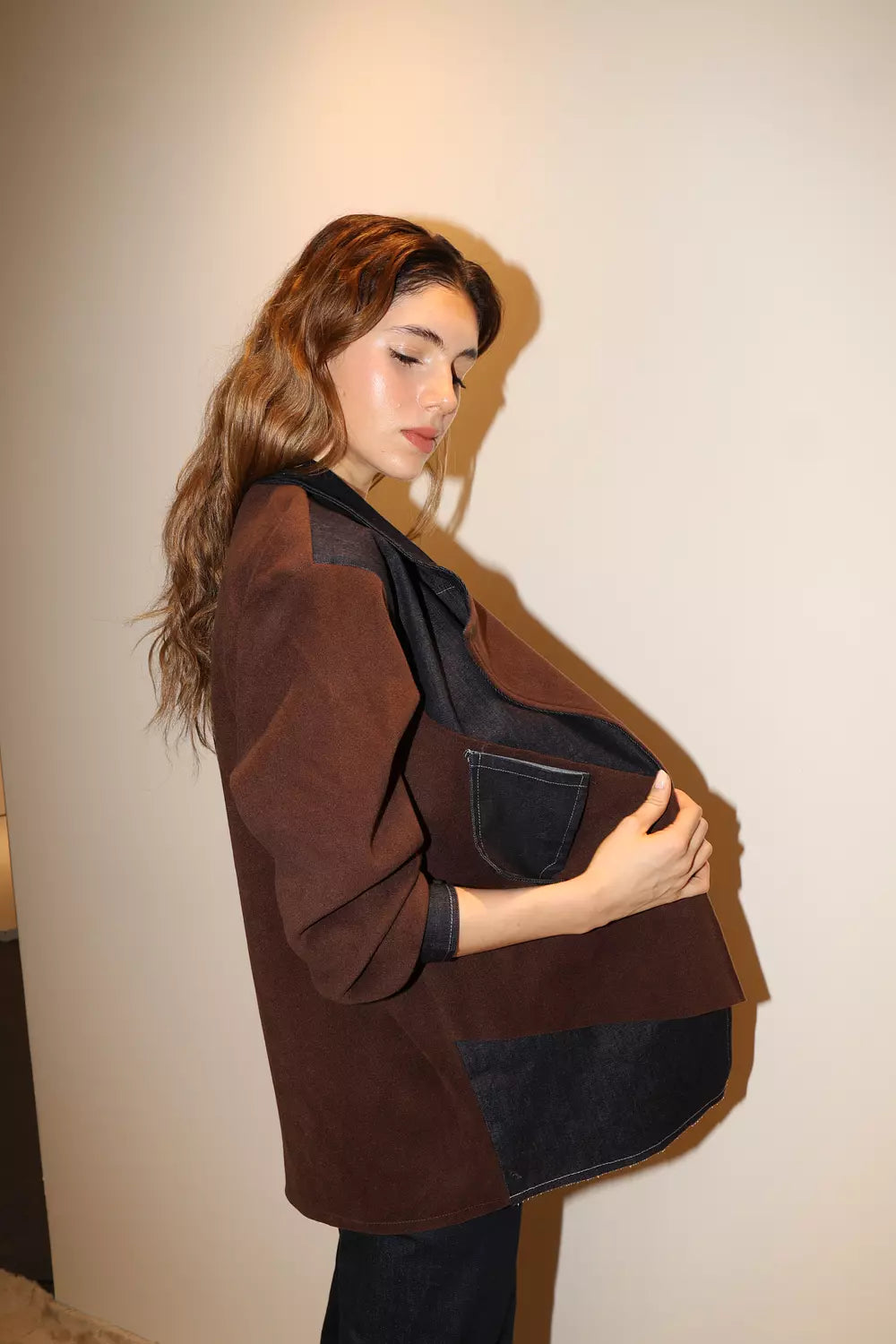 Contrast Mocha Blazer