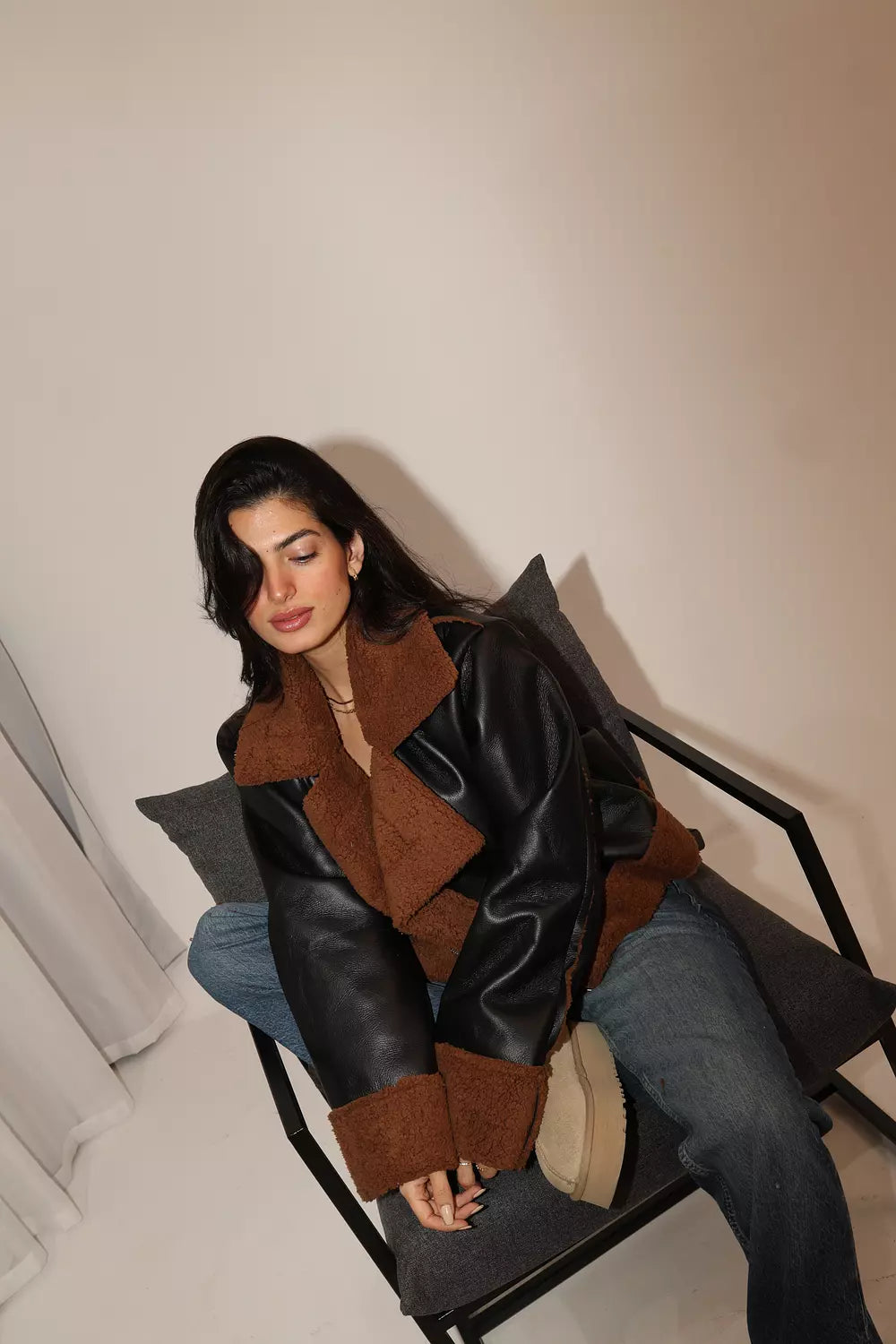 Espresso Shearling Jacket