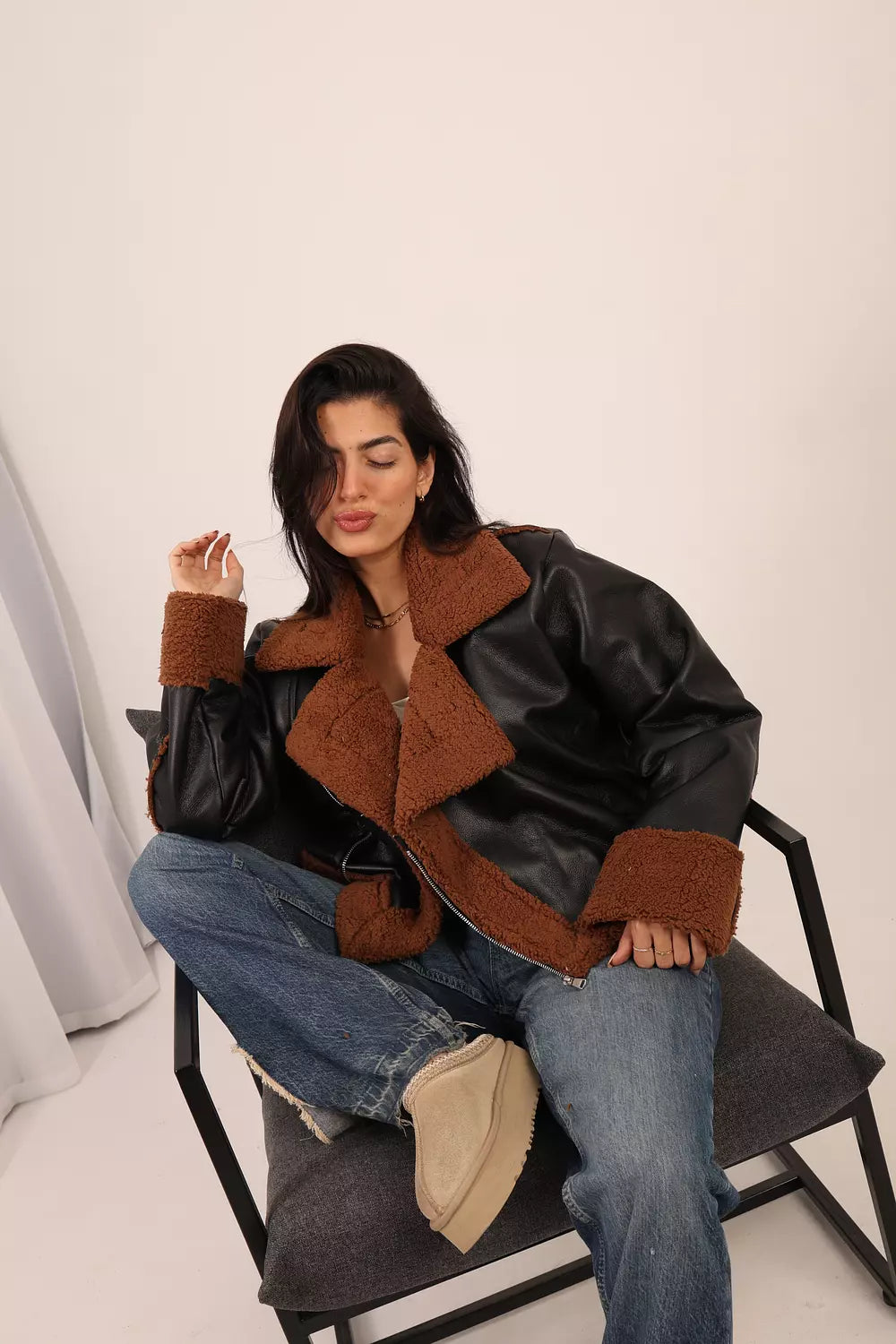 Espresso Shearling Jacket